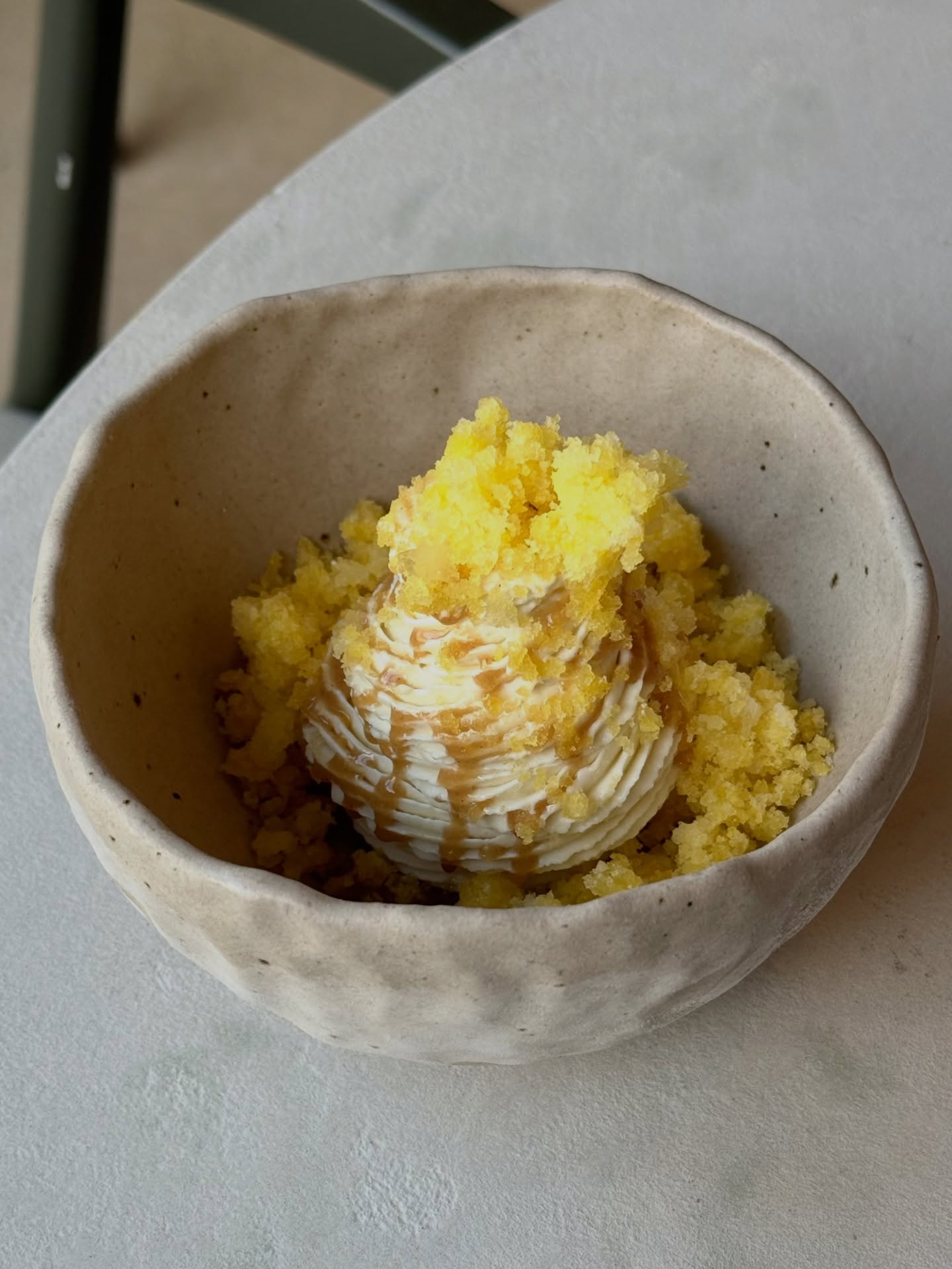 A truly delightful dessert.
The Clementine is served with a cinnamon ice cream, toasted buckwheat and vanilla praline, and finished with a clementine granita.
Available as part of our festive lunch menu.
