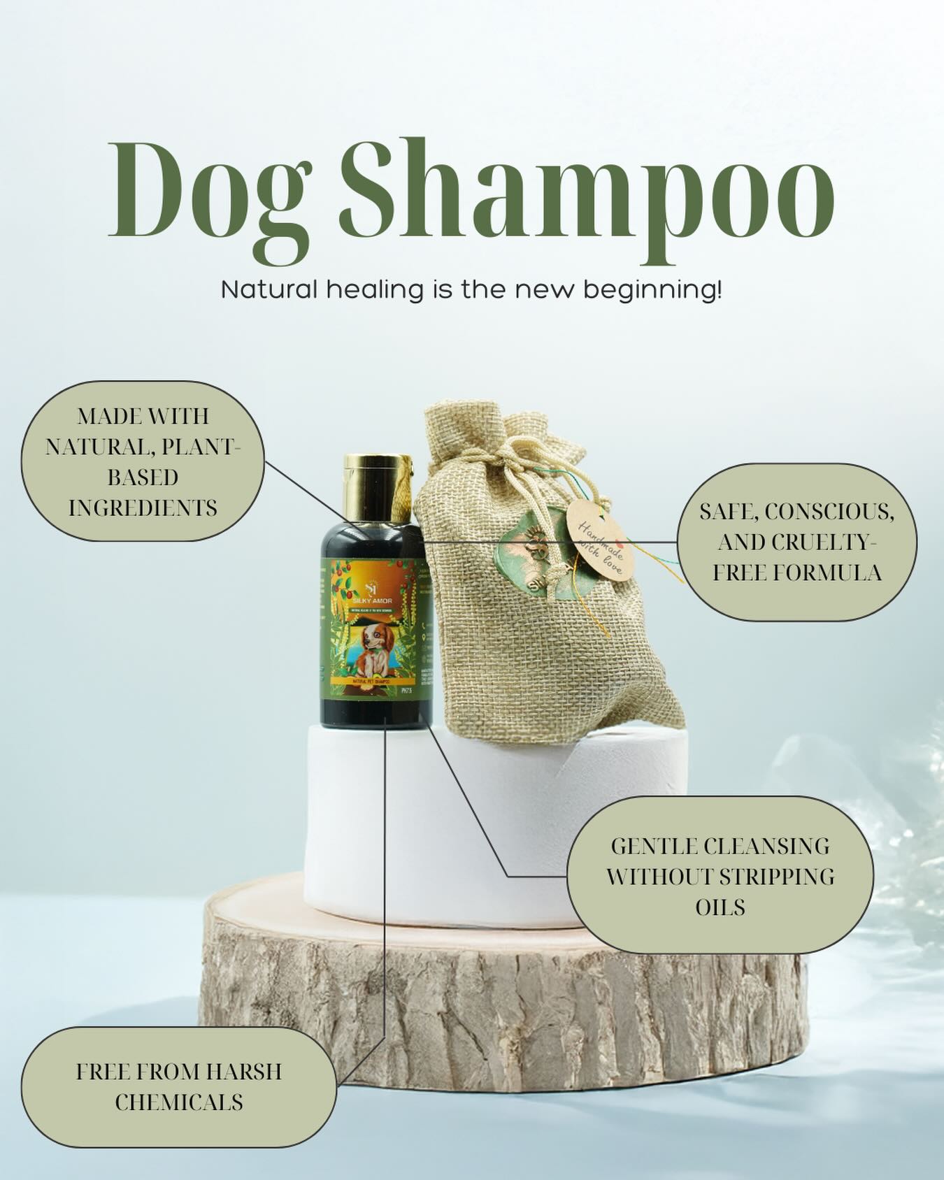 Clean ingredients only.
No chemicals, no irritants — just neem, aloe vera & nature’s goodness in every wash. 🌱🐾
#silkyamor #naturalpetshampoo #bathtime #petgrooming #doggrooming #dubai #petspa #happypets #dogsofdubai #catsofdubai #furryfriends #stressfreegrooming