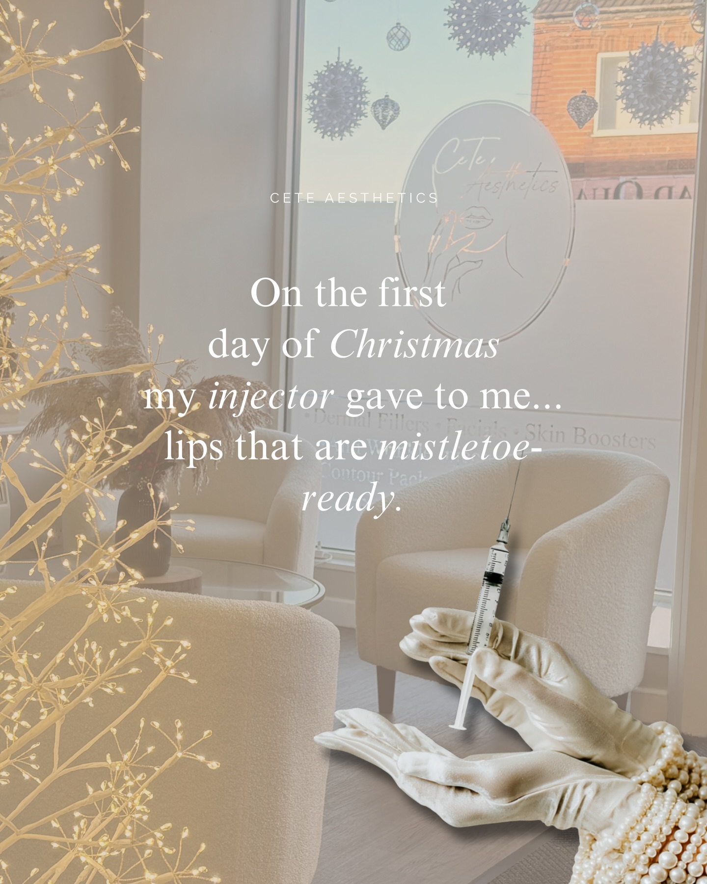 On the first day of Christmas… my injector gave to me 💋
Beautifully enhanced, mistletoe-ready lips.
Pssstttt… our festive offers include exclusive savings on lip enhancements
Schedule your appointment online at www.ceteaesthetics.co.uk
Your appointment can be scheduled for any future date and discounts will still apply
#lipenhancement #dermalfiller #scunthorpe