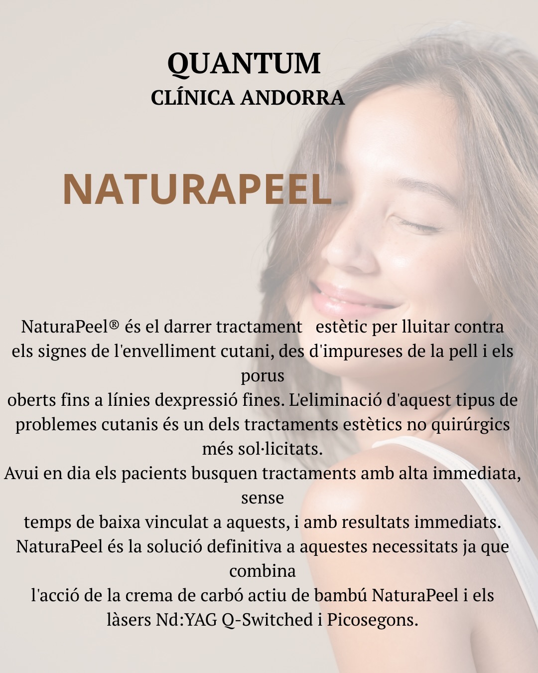 Natura peel: i llueix aquest Nadal.
Reducció de línies d'expressió fines.
Contracción dels porus facials i punts negres
Efecte glow Inmediat
#peelinglaser#naturapeel#quantasystem #porosdilatados