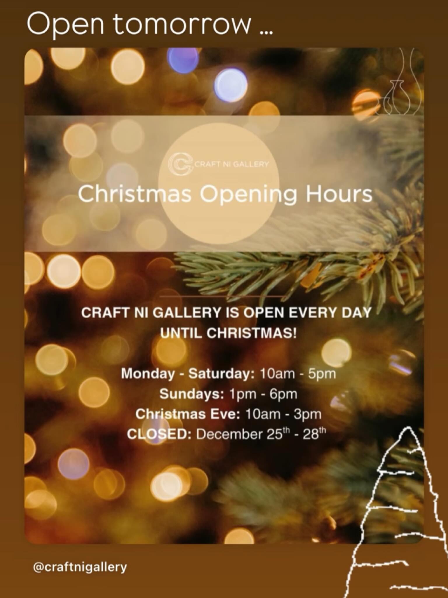 Craft NI Gallery was my first retail outlet and I was/am still delighted to have my work accepted for the gorgeous gallery shop. It has a fantastic range of beautiful local handmade products from the finest of makers in Northern Ireland. It’s really worth a visit if you’re looking for special gifts, and there’s lots of beautiful seasonal products too. Open everyday day until Xmas, including Sundays!
#handmadeinnorthernireland #jackiemcmasterjewellery #handmadejewellerybelfast