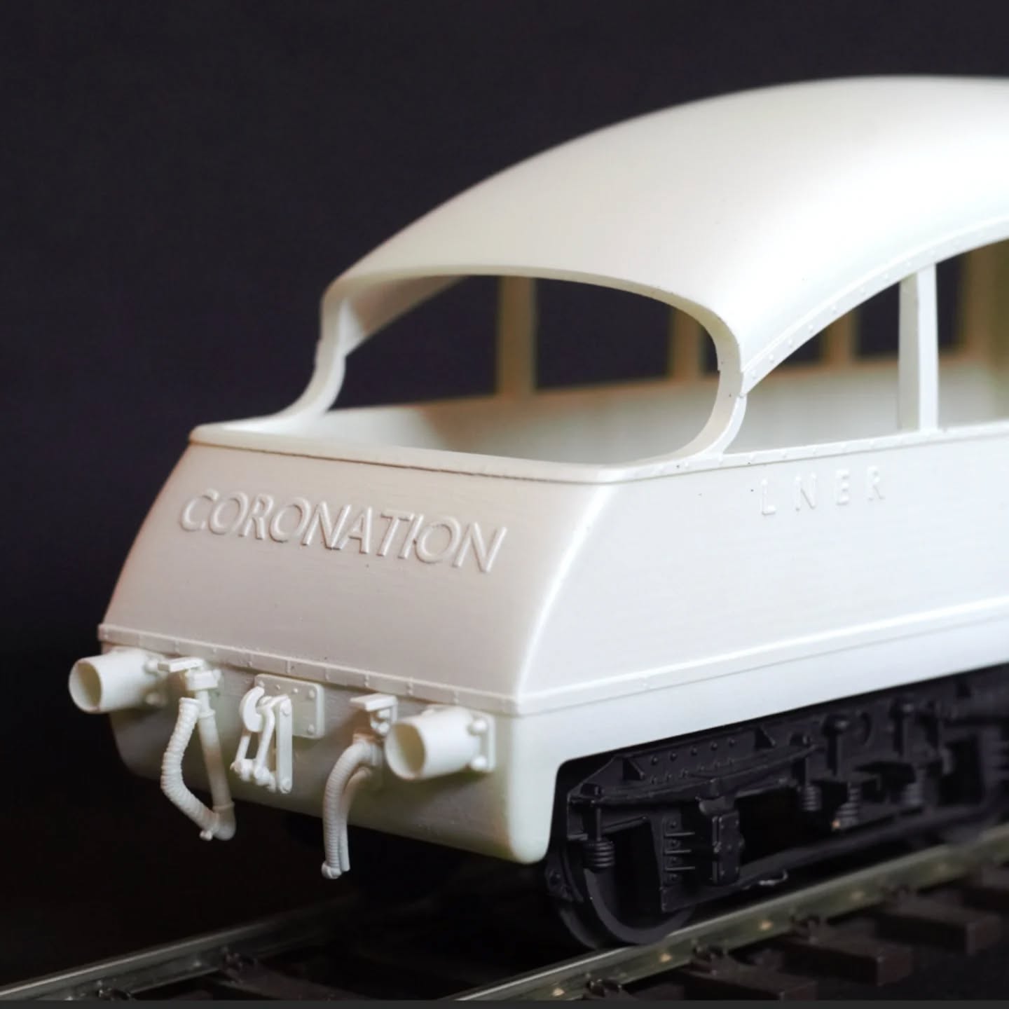 The amazing LNER Coronation observationcar, part of the full 7 coach set. This one is a little special; it's printed on an existing MK1 chassis for a client that loved to have this iconic coach in gauge 1. Thats why this one is a little longer than you would expect and the bogies are not acurate on the model. My apologies to the purists!
Since already having most of the files for the observationcar, it was almost rude not to draw the rest of the consist too. So that is exactly what I did including fully printable interior. It was an enormous task, but it was absolutely worth all the effort.
Ofcourse, the files you find in our shop do have the correct bogies and wheels and are exactly as long as they should!
The set goes great with our Gresley A4.
I can't wait for someone to print the entire set of coaches. If you have, please share the pictures!! I'm very keen on seeing them in real life but haven't had the guts to print them all myself 😁
#lner
#coronation
#gauge1 #1:32 #modelrailroad #diy #3drailway #3dprinting #pocketrailwaymuseum #coaches #spur1 #modelmaking #diorama #malard #locomotive #steamtrain