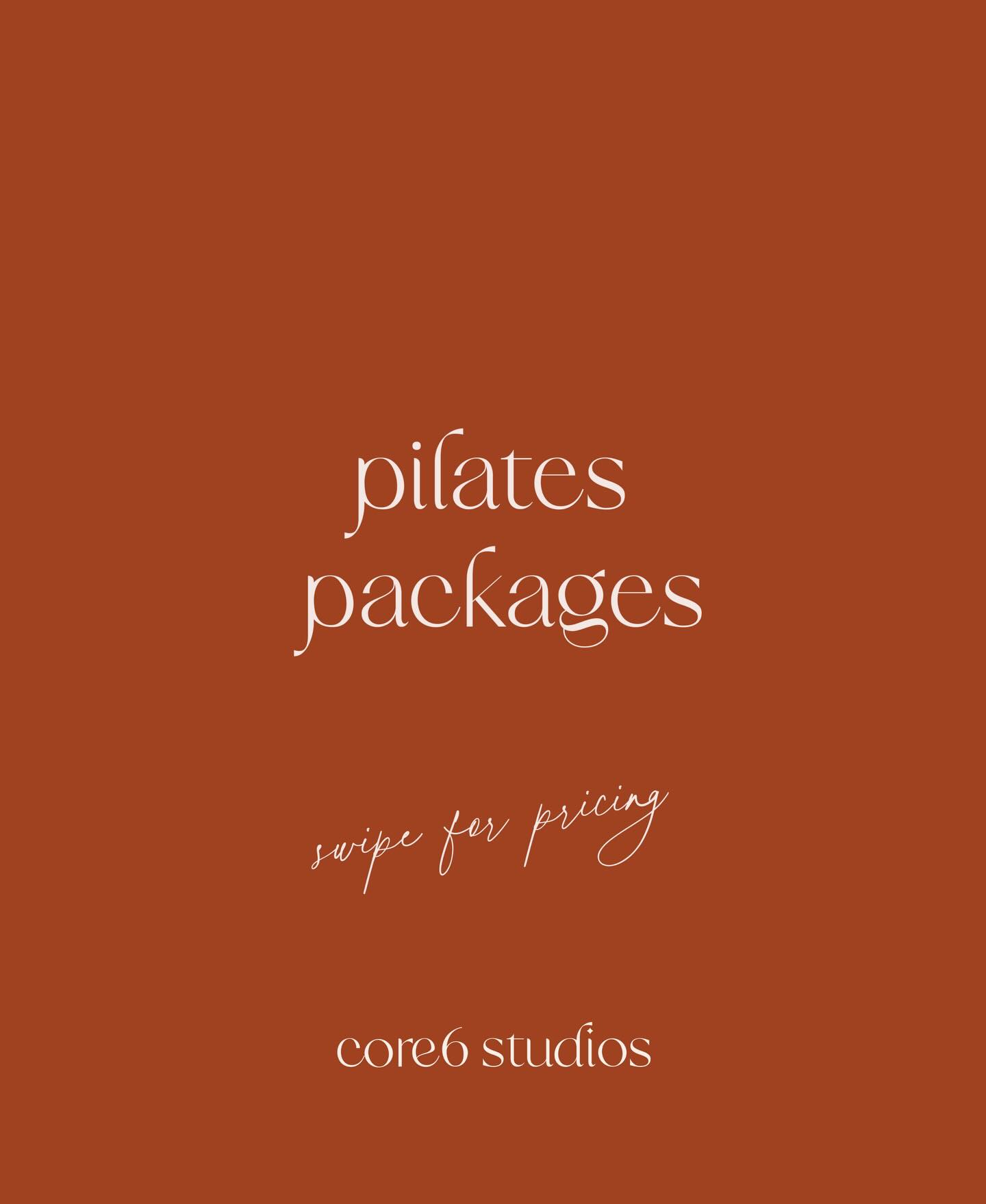 Core 6 Packages🧡
Explore our package options crafted to support your goals, keep you consistent, and fuel your motivation. Choose from 5, 10, or 20 class packs and start moving!
Class packages expire after 3 months.