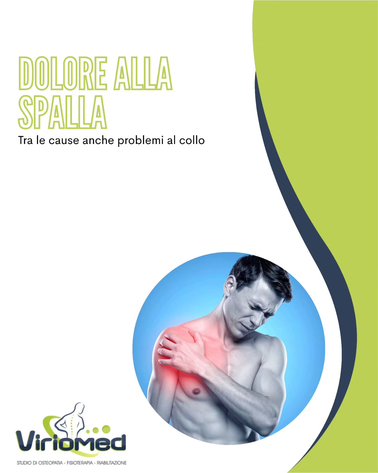Il dolore alla spalla è un disagio ampiamente riscontrato che può derivare da vari fattori come una postura errata, infortuni, patologie muscolari, tendinee e articolari, o disturbi cervicali che influenzano la parte alta della schiena. Determinare l’origine del dolore è essenziale per stabilire il trattamento appropriato. Come possiamo farlo?
Viriomed
📍 Strada comunale per San Gregorio, Loc. Mannella (VV)
📞 3206775566
📧 viriomed@libero.it
🌐 www.viriomed.it
#viriomed #fisioterapia #osteopatia #riabilitazione #posturologia #terapia #tecar #fisiotone #powershape #cryotshock #ondadurto #osteopata #ginnasticaposturale #linfodrenaggio #posturale #dimagrimento #dimagrimentolocalocalizzato #rimodellamentocorpo #tonificazione #vibovalentia #calabria #sangregoriodippona #vibomarina