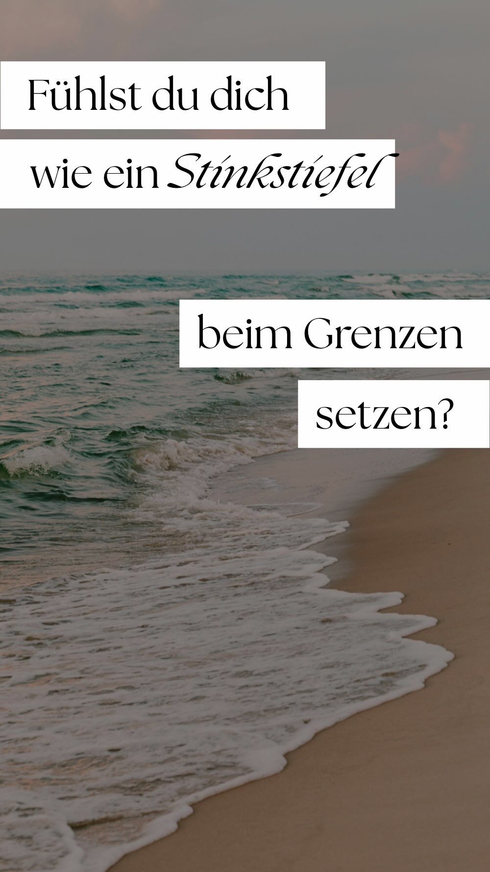 People-Pleasing war so lang dein Normal & alles, was davon abweicht, fühlt sich automatisch falsch an…
Lass uns mal mehr gegenseitig zuMUTEN.🤌🏼
An deiner Seite, Sarah.🤍
#peoplepleaser #peoplepleasing #coabhängigkeit #trennung #tiefenpsychologie #hypnose #persönlichkeitsentwicklung #gaslighting