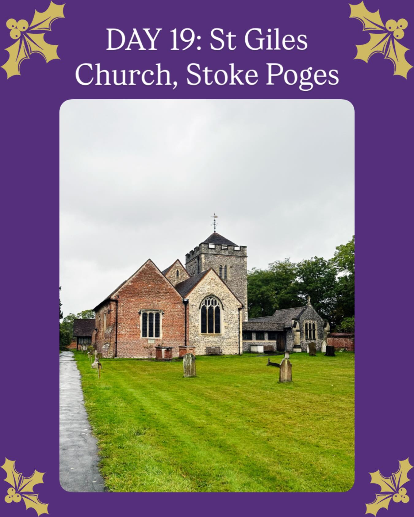 CHURCH ADVENT CALENDAR: DAY 19-St Giles Church, Stoke Poges
St Giles’ is a Grade I listed church of remarkable scale and depth, bearing witness to nearly every century of English church building. Its earliest fabric reaches back to Saxon times, while much of the chancel and the tower date from the Norman period.
Over the centuries, the church has grown and adapted. A Tudor side chapel-the Hastings Chapel-was later brought into the life of the wider church by Victorian
alterations, and a vestry was added in 1902. In more recent years, this living tradition has continued with the addition of a new corridor and modern facilities, helping ensure the church remains welcoming and usable today.
Between 2016 and 2017, significant conservation works were completed to the chancel, Hastings Chapel, and tower.
Liberty Rose Architects carried out the most recent quinquennial inspection in 2024.
St Giles’ also holds a special place in England’s literary heritage. The poet Thomas Gray (1716–1771) wrote his famous “Elegy written in a Country Churchyard” while staying nearby, and he now rests in the churchyard.
#ChurchOfTheDay #StGilesChurch
#GradeIListed #HistoricChurch #churcharchitect