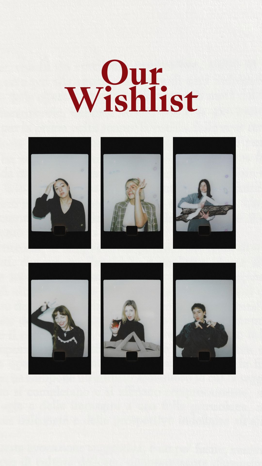 Santa are you checking our insta? If you‘re scrolling, our team wishlist is right here and we promise, we‘ve been extra good this year.