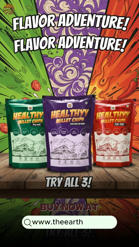 The ultimate flavor team-up is here! 🍅🧅🔥 Tangy, creamy, spicy snack time domination. Which chip wins?
#TasteTest #PowerhouseVibes #MilletLife
