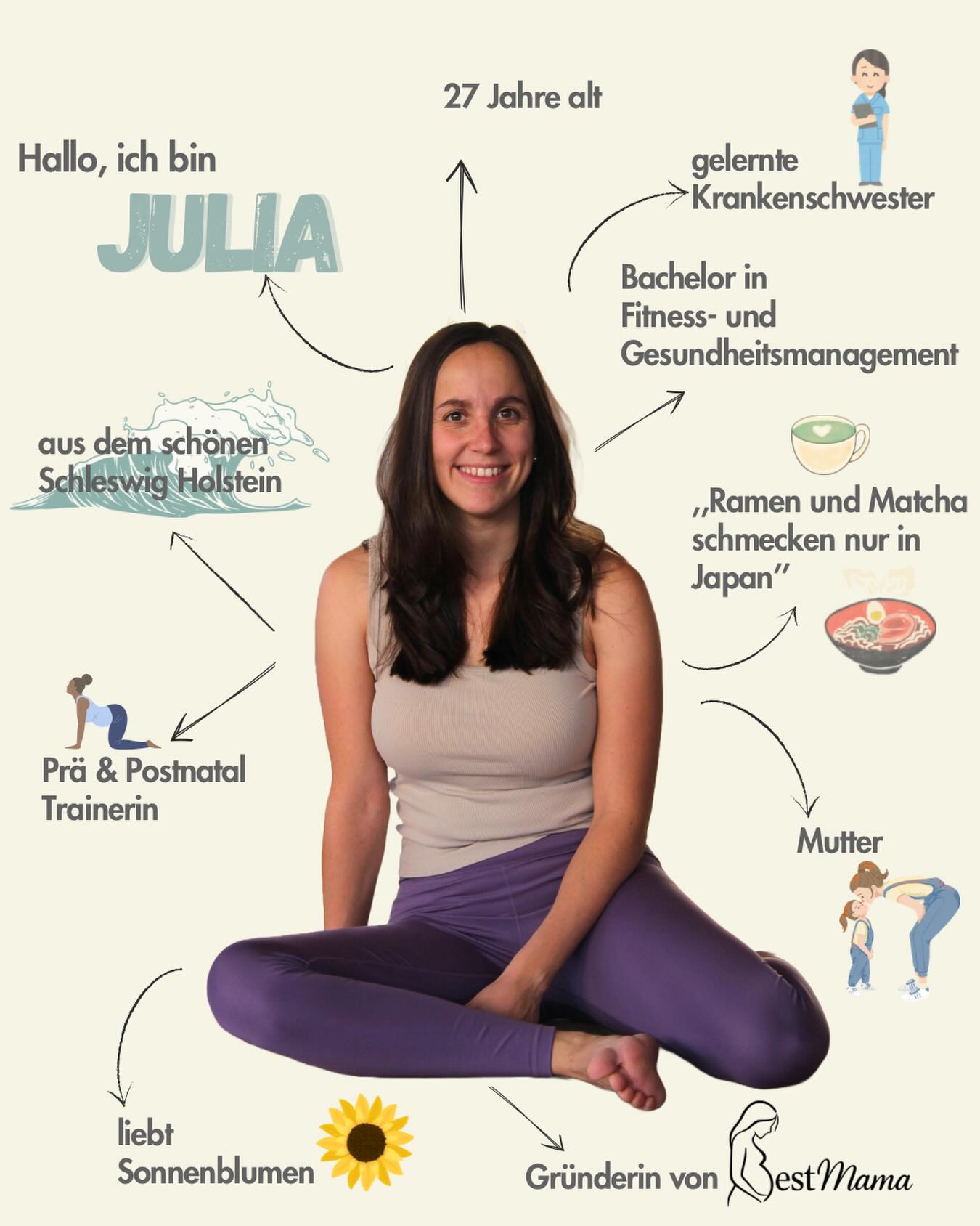 Hallo, schön dass du hier bist.
Gerne möchte ich mich vorstellen, damit ihr wisst was Euch erwartet.
Ich bin Julia und möchte mit euch in eine Zukunft mit mehr Fokus auf Gesundheit, fachlichem Wissen und sicherer Bewegung für Mütter starten.
Folgt mir gerne für mehr.
Link in der Bio zu meinem Kursprogramm 💌 Kursstart ab Frühjahr 2026! Trag dich ein um ihn nicht zu verpassen!