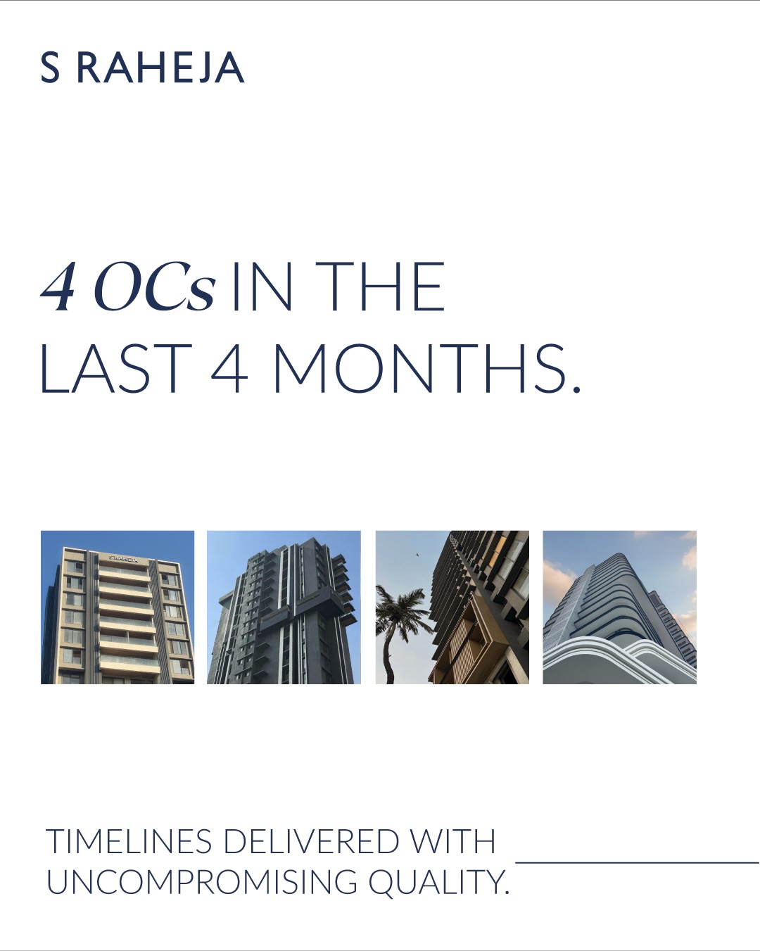 Proof shows in the way work moves forward. Four Occupation Certificates secured in four months, shaped by considered decisions, exacting standards and a commitment to doing things the right way.
Every milestone reflects consistency in craft, with accountability that continues well beyond handover.
Because trust is built through outcomes that meet the standards we set and keep.
#SRAHEJA