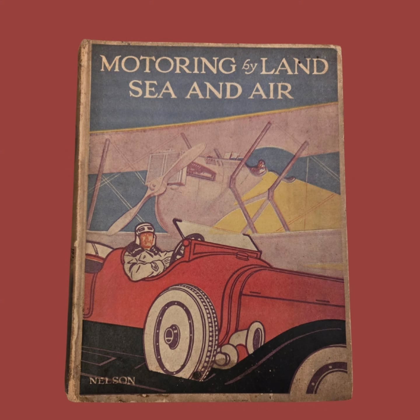 https://www.objetdart-stuff.co.uk/product-page/antique-1920s-children-s-book-motoring-by-land-sea-and-air-illustrated
Written by G. Gibbard Jackson and published by the highly respected Thomas Nelson & Sons Ltd, this is a classic example of early 20th-century educational publishing, designed to inspire curiosity about modern technology and the rapidly changing world.
---
📘 Title
Motoring by Land, Sea and Air
✍️ Author
G. Gibbard Jackson
🏛 Publisher
Thomas Nelson & Sons Ltd
(incorporating T. C. & E. C. Jack Ltd)
📅 Date
c. 1926–1927
This copy can be confidently dated thanks to the original Sunday School prize inscription, awarded during Advent 1926–1927.