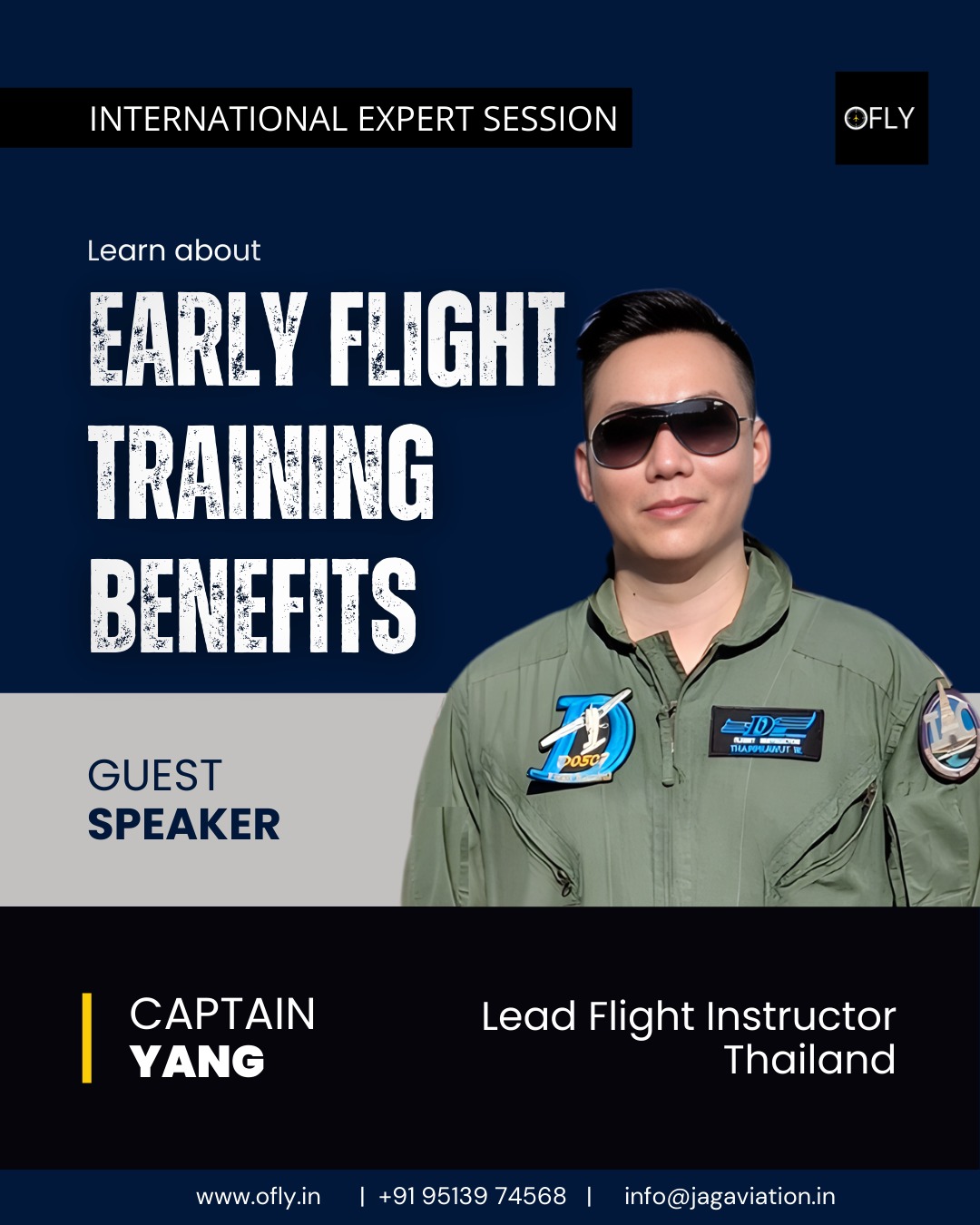 ✈️ Dreaming of becoming a pilot? Start with the right guidance.
This week, students will hear directly from Capt. Yang, a seasoned Flight Training Instructor from Thailand, sharing real-world insights and best practices that every young aviator should know.
Join us as we explore what it truly takes to begin your flying journey — the smart way, the safe way, the OFLY way.
#OFLY #AviationWorkshop #FuturePilots #STEMLearning #AviationCareers #ThailandAviation #StudentPrograms #LearnToFly