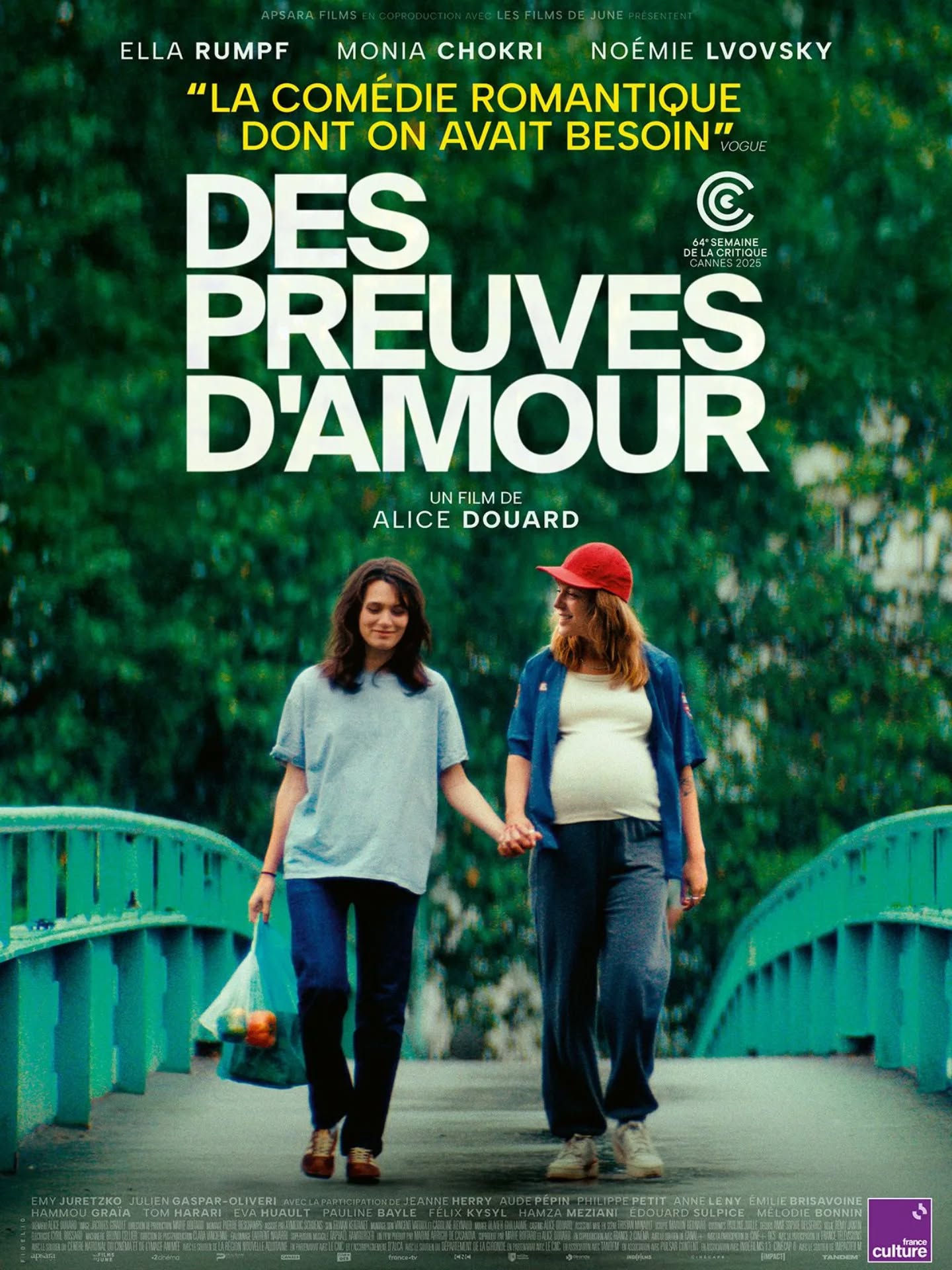 Des preuves d'amour d'Alice Douard est en salles partout en France sur plus de 200 écrans et est le coup de cœur de la presse (3,8/5 sur AlloCiné) et des spectateurs (4,1/5 sur AlloCiné) !
"Alice Douard signe une œuvre fédératrice et généreuse" @sofilm_mag
Un film @pulsarcontent, une société @logicalpicturesgroup
@tandem.films @semaine_de_la_critique @apsara_films @lesfilmsdejune @theprfactoryfilmpublicity
@ella.rumpf @moniachokri