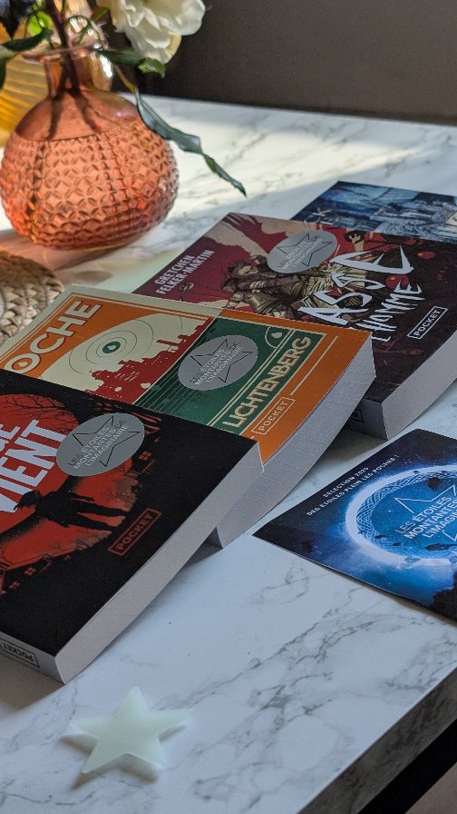 Aujourd'hui j'ai eu la chance de recevoir la sélection imaginaire de @pocketimaginaire !
Quatres romans aux ambiances très différentes :
- La cité diaphane | Anouck Faure
- La roche | Martin Lichtenberg
- Chasse à l'homme | Gretchen Felker-Martin
- L'orage qui vient | Louise Mey
Est ce que vous en avez déjà lu un dans cette sélection ? ☺️
#bookstagram #booklover #bookstagramfr #passionlecture #bookaddict #youngadult #unboxing #lecture
