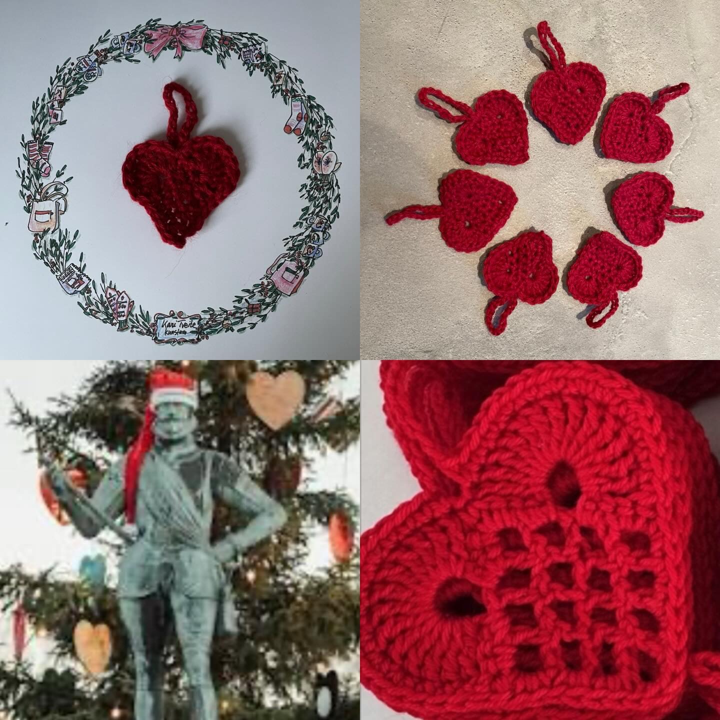 Siste sjanse denne helgen; 13.&14. Jul i Gamlebyen. Julemesse. Line og jeg er der med masse fine, håndlagde presanger. Velkommen.