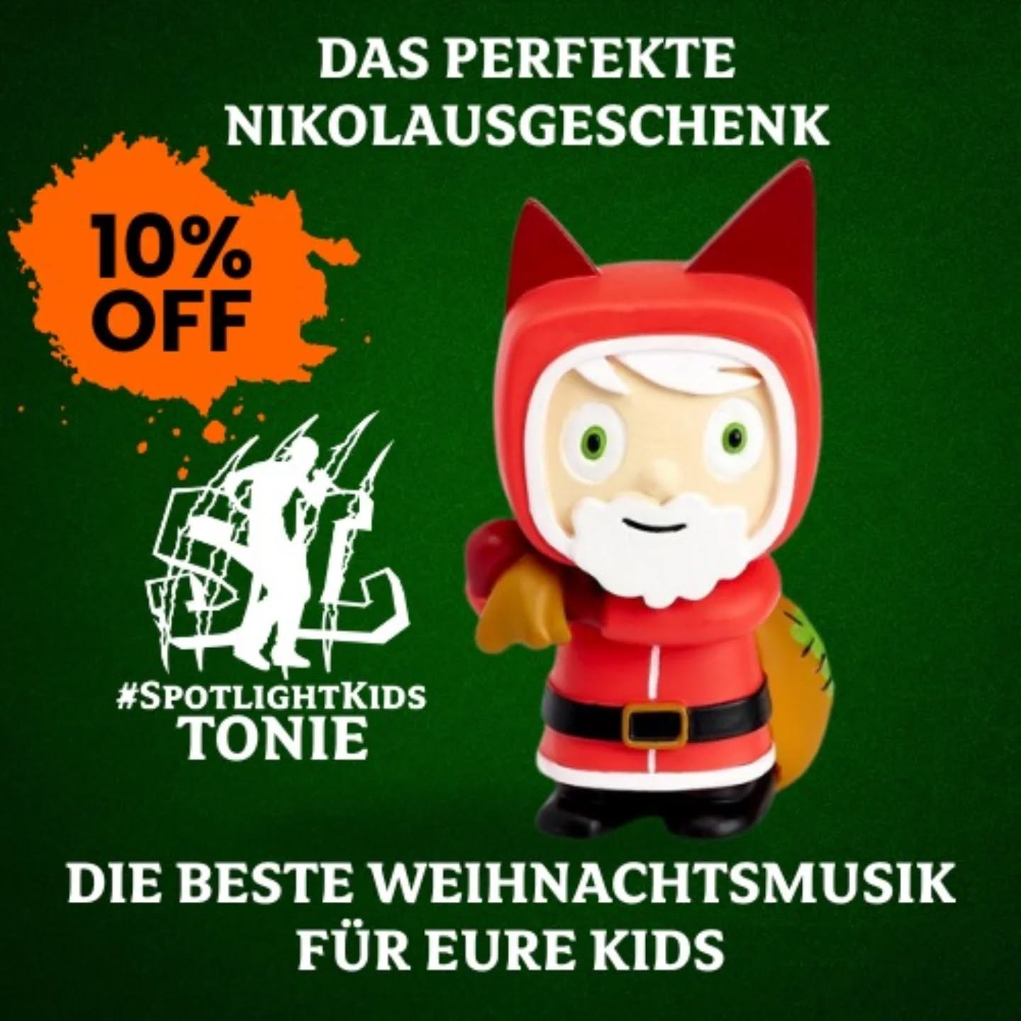 Weihnachten wird magisch ✨ mit dem
🎄SPOTLIGHT CHRISTMAS HYPE TONIE🎶
Sichert Euch 10% Rabatt mit dem Code TONIE25 noch bis heute!
Hier geht's direkt zum Shop!
www.spotlight-kids.de/shop
‼️ LIMITED EDITION ‼️ SCHNELL ZUSCHLAGEN💥