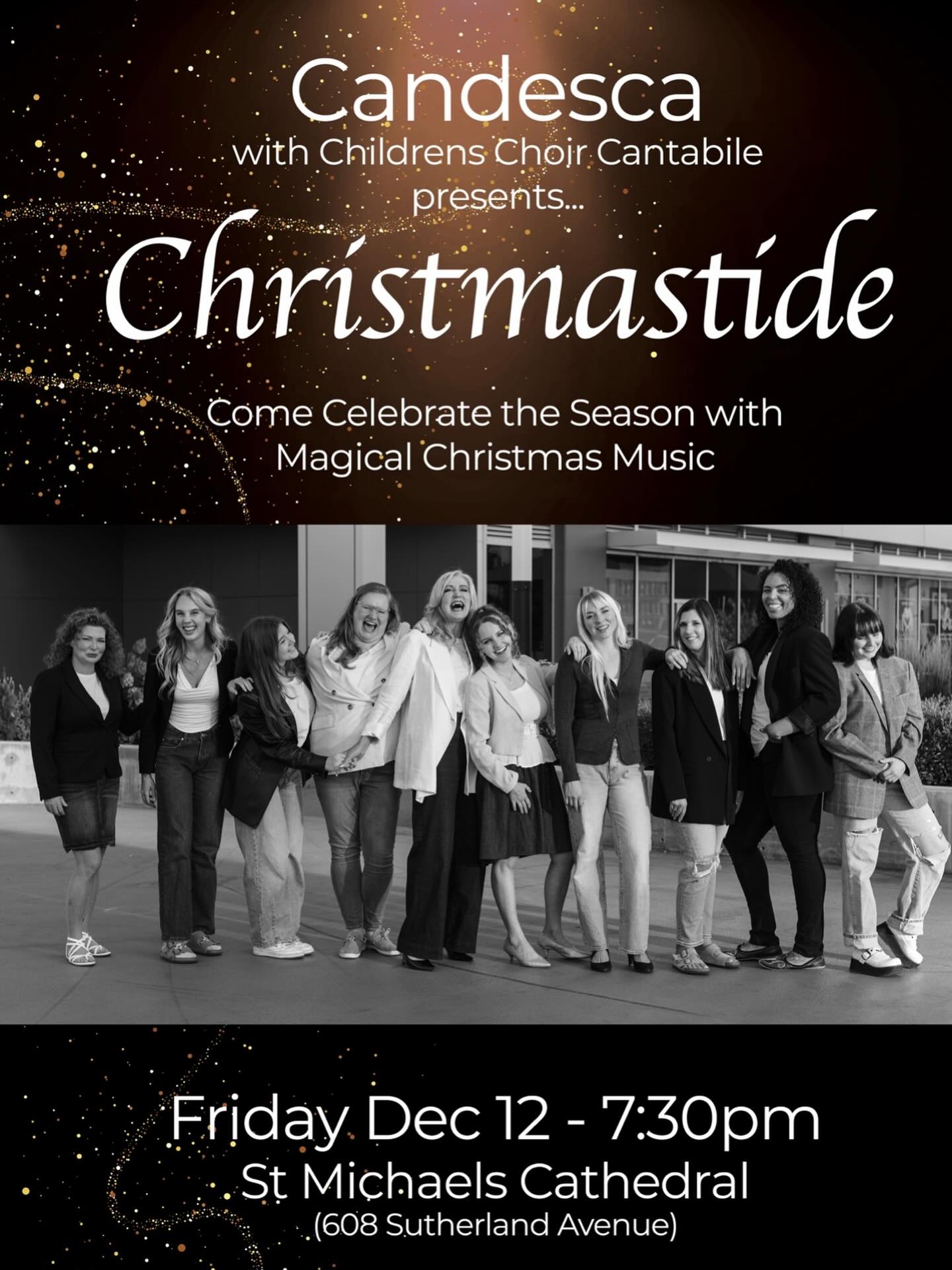 Candesca will be performing:
7:30pm December 12 at St. Michael’s Cathedral
You won’t want to miss this magical night filled with beautiful Christmas music to celebrate the season.
Ticket link is in our bio. Get them now before they sell out!!
#singing #christmas #music #classical #ensemble