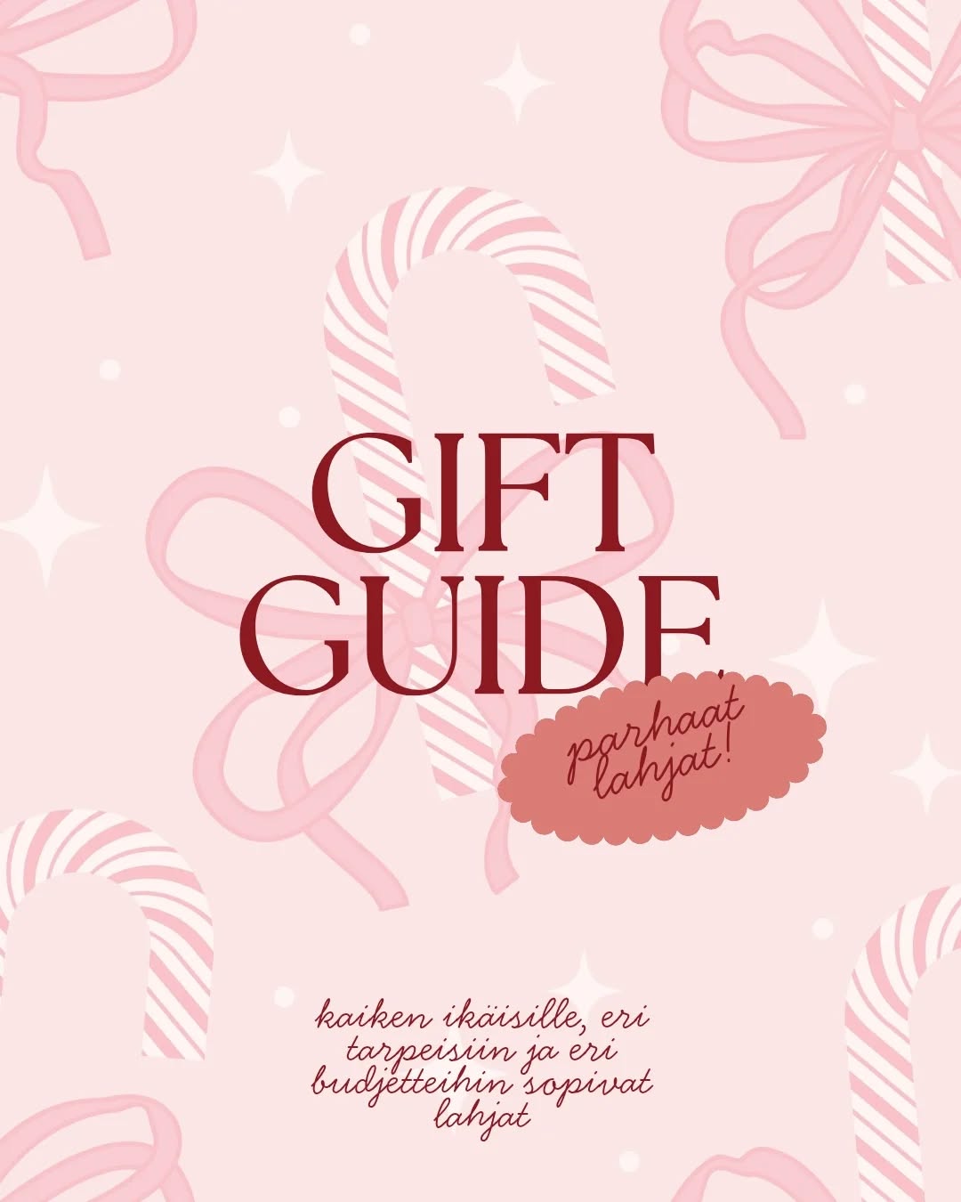 Ihania lahja vaihtoehtoja eri budjeteille, ikäisille ja eri tarpeisiin!🎀✨
#guinot #kauneushoitolakleopatra #joensuu #lahjaidea