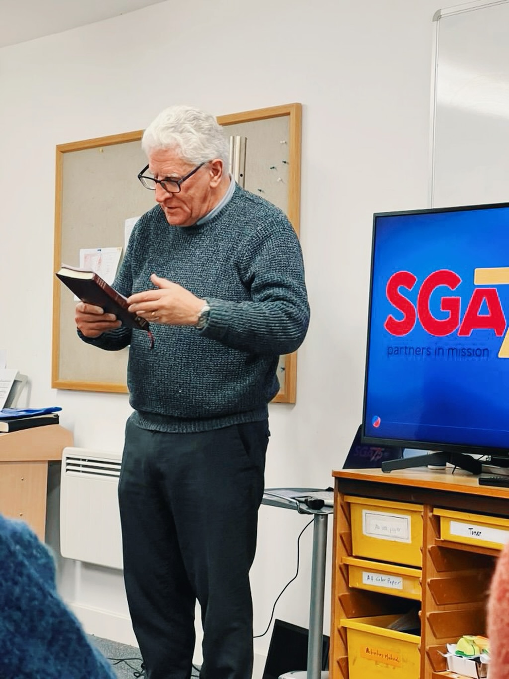 Billy from SGA sharing with us on Wednesday. 🙏❤️