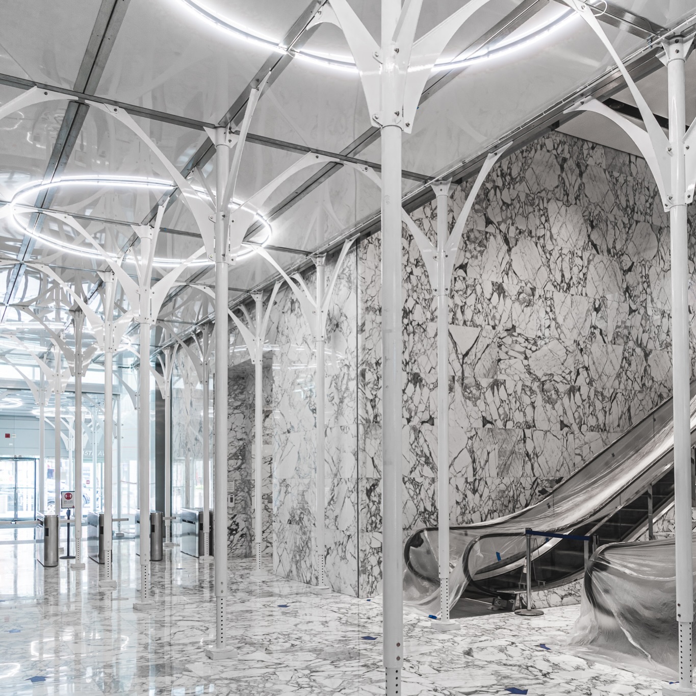 One Court Square Lobby, Long Island City, NY.