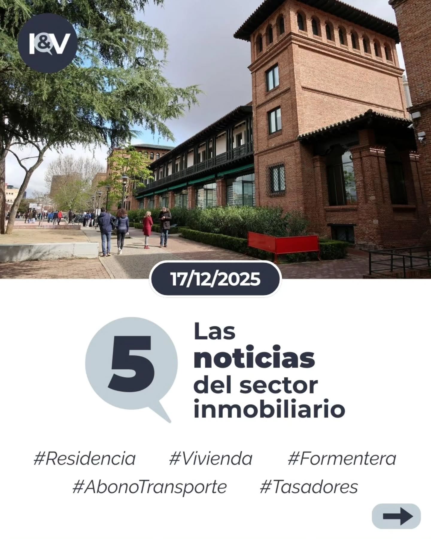 Las noticias más importantes del día del sector inmobiliario👇🏻
➡️ La inversión en residencias de estudiantes batirá récord este año
➡️ El abono único de transporte arrancará el 19 de enero
➡️ Formentera es el municipio más caro para comprar una vivienda
➡️ La vivienda nueva subirá un 10% y el alquiler un 12% en 2026
➡️ Tasadores en huelga: denuncian que cobran por debajo del SMI
#inmobiliario #mercadoinmobiliario #inversionyvivienda