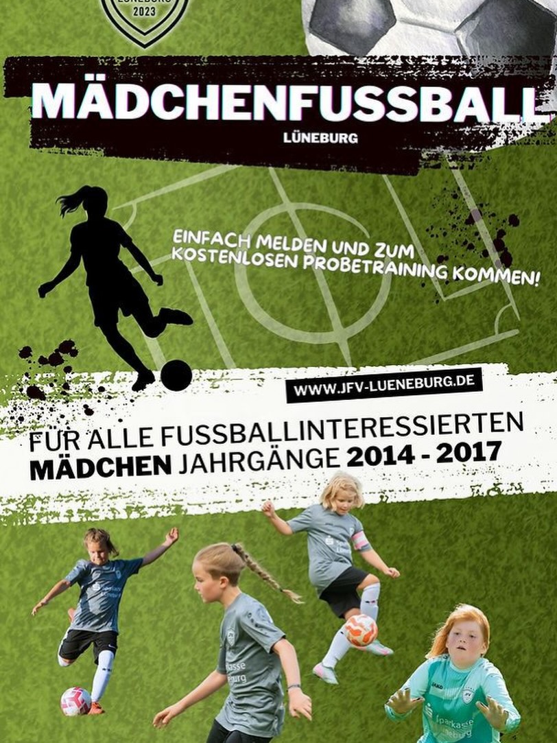Mädchenfußball beim JFV Lüneburg – Du bist Jahrgang 2014 - 2017??? Werde Teil unserer Teams! ✨
Du liebst Fußball? Oder willst einfach mal ausprobieren, wie es ist, im Team zu spielen, gemeinsam zu gewinnen, zu wachsen und mega viel Spaß zu haben?
Dann bist du bei uns genau richtig! ⚽️💚
Beim JFV Lüneburg warten auf dich:
🔥 starke Mädchen-Teams
🔥 qualifizierte Trainer*innen, die dich fördern
🔥 Teamgefühl – auf und neben dem Platz
🔥 Spaß, Bewegung und neue Freundinnen
🔥 Platz für jedes Level – Sportlerin mit Ballgefühl oder schon mit Erfahrung
Egal ob du tricksen willst wie deine Vorbilder, Tore schießen liebst oder einfach Teil einer coolen Gemeinschaft sein willst:
Komm zum Probetraining und werde Teil unserer JFV-Girls-Teams! 👠💚
👉 Schreib uns eine DM oder komm vorbei – wir freuen uns auf dich!
#mädchenfußball #jfvlüneburg #girlpower #teamgeist #probetraining