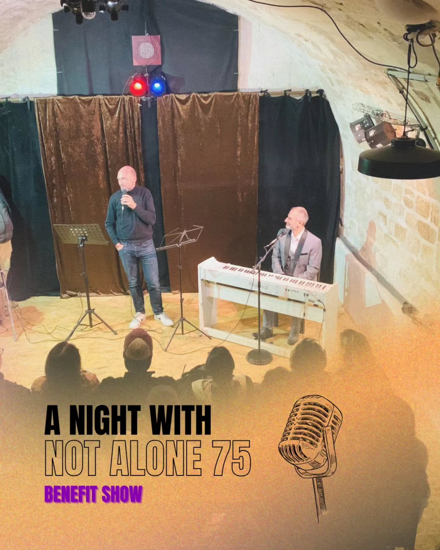 Huge gratitude to everyone who made our fundraising event a huge success!
💛 We were sold out! We're thrilled to have such a supportive community and can't wait to see what the future holds. Your presence and contribution mean so much to us, and allow us to continue our mission.
🎙Thanks to Patrick, Grace, Arthur, Michael, Nate, and Danielle for the magnificent show and contributing with their talents!
💌 We hope to see you all soon in another night of giving back, music, and community!