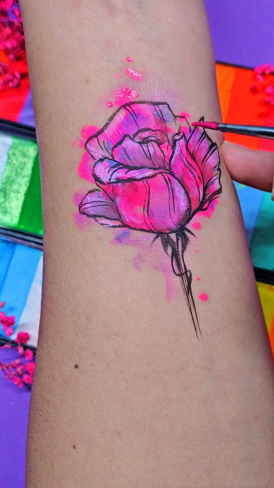 Tęskniłam za tą techniką! #watercolor 💜