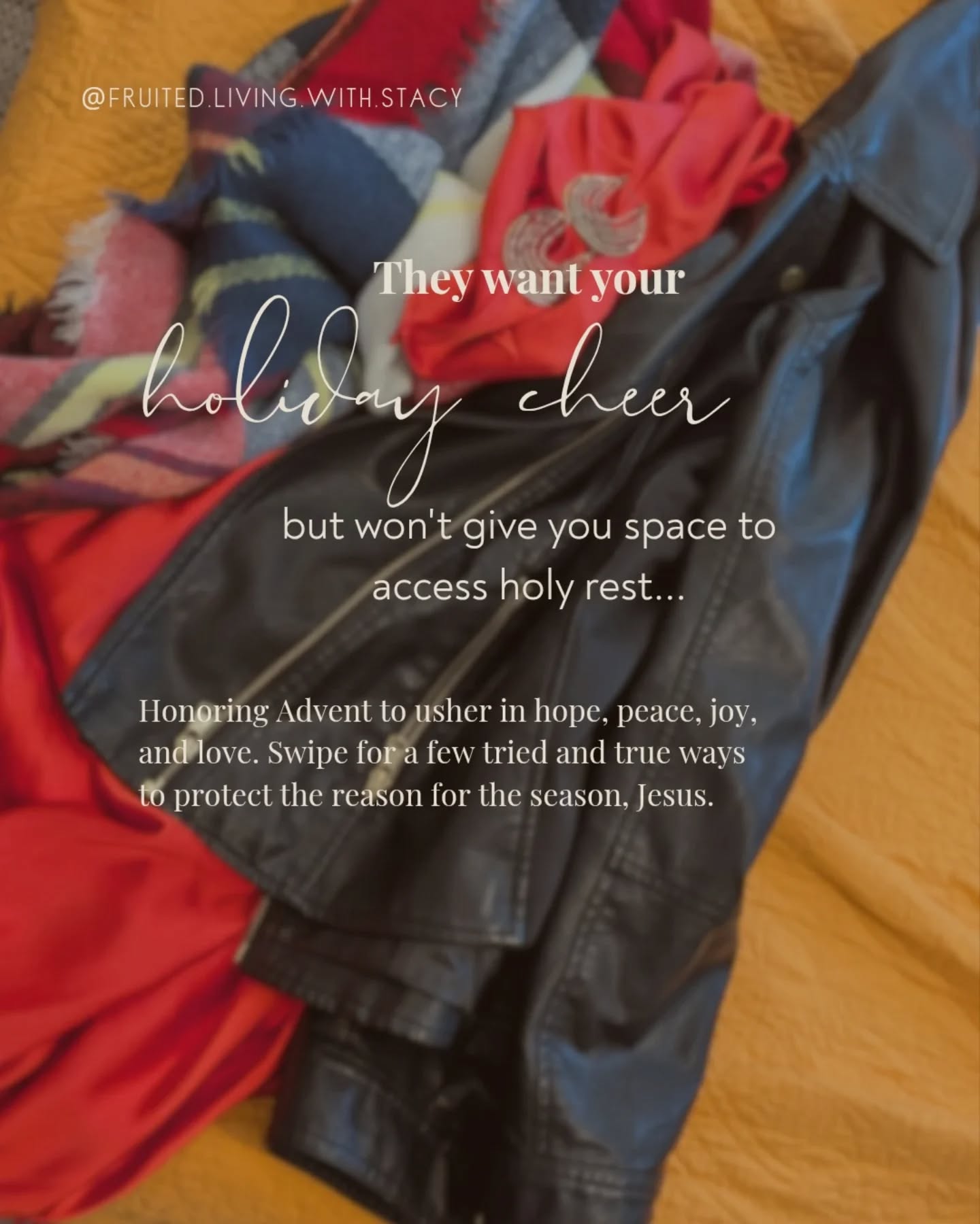 When they want your holiday cheer but won't give you space to access holy rest
An invitation to honor Advent, to usher in hope, peace, joy, and love.
Swipe thru for tried and true ways to protect the reason for the season, Jesus🙏🏾
And some rest guidance...
•Hope is remembering God is still working—even when you stop striving.
•Peace isn’t found in managing everything. It’s found in trusting Someone.
•Joy doesn’t require productivity. It flows from presence.
•Love is not proven by depletion. It’s rooted in being held.
How will you access holy rest?