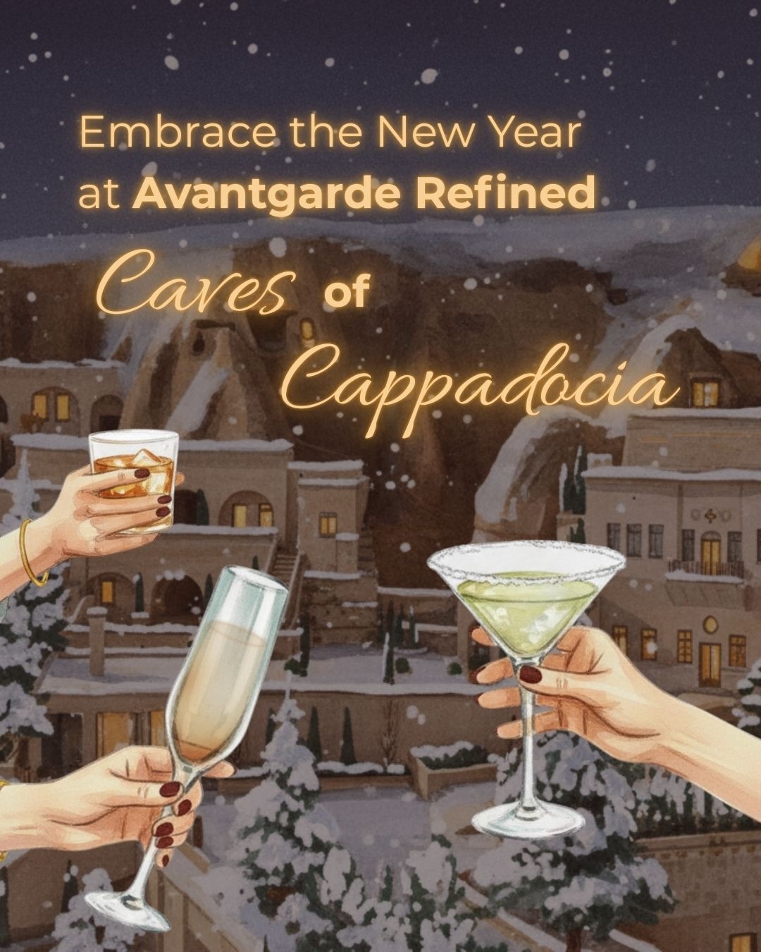 As the year comes to an end, Avantgarde Refined Caves of Cappadocia welcomes the season with a sense of calm shaped by winter’s soft light and the region’s timeless stillness.
From December 30th onward, the New Year unfolds through gentle rhythms, warm gatherings, quiet pauses and experiences designed to be felt rather than hurried. Each day carries an understated elegance that encourages presence and ease.
Step into the New Year with a feeling of serene renewal at Avantgarde Refined.
#avantgarderefined #cappadocia