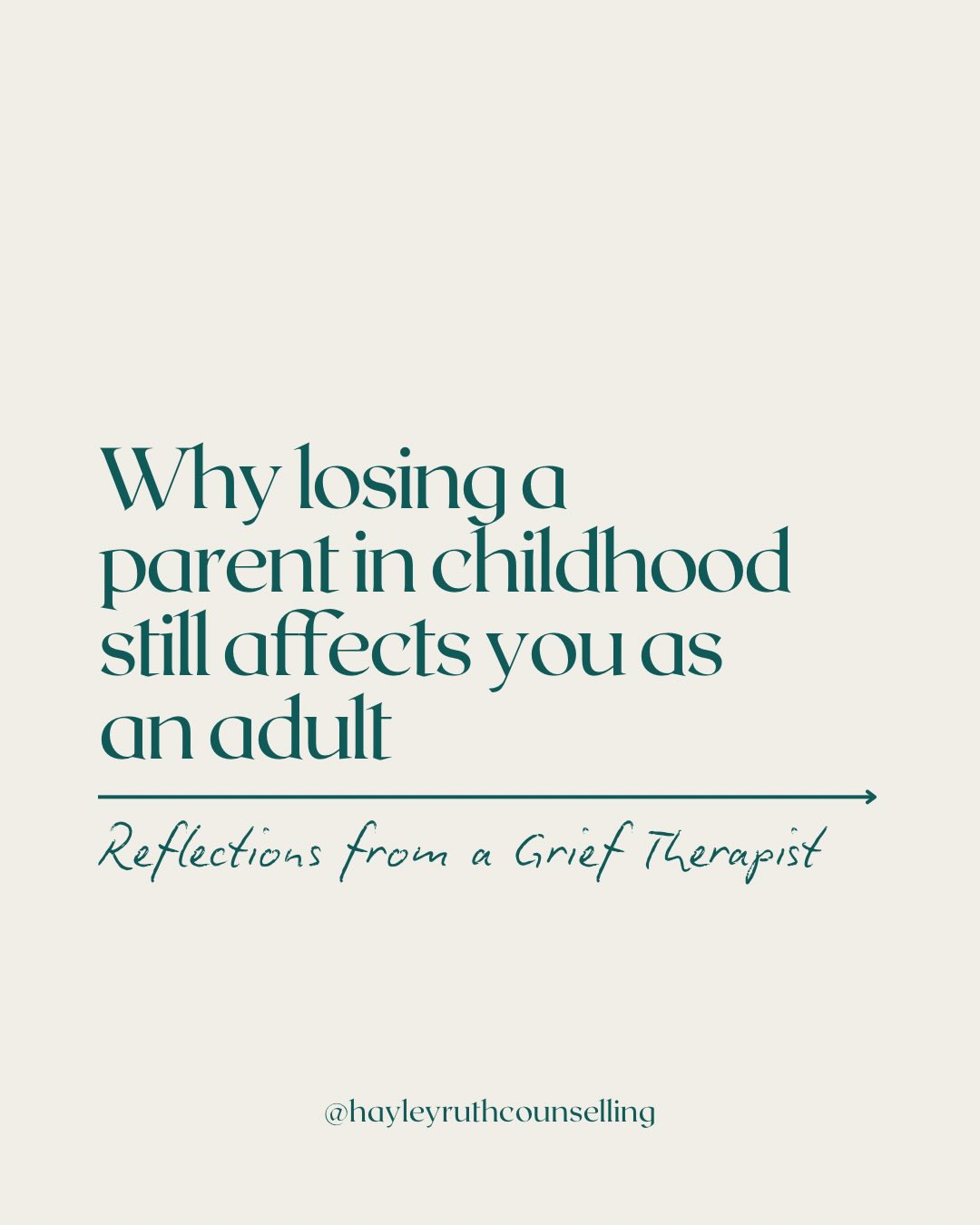 For Children’s Grief Awareness Week, I want to talk about something I see so often in my work…
Adults who lost a parent in childhood and are only now realising how deeply it still affects them.
The grief you couldn’t process as a child doesn’t disappear - it shapes how you move through life, how you love, how you navigate loss and uncertainty.
Many people come to me carrying guilt they couldn’t name, anger they had to suppress, or an identity they never got to fully form because they lost their parent too soon.
Here are some reflections on why childhood bereavement can continue to have an impact throughout your adult life and how therapy can help you finally tend to what you couldn’t then 🤍
✨ If you lost your parent(s) or caregivers when you were young and would like some support navigating this as an adult, I have some spaces available for 1:1 therapy. I offer a free 15 minute connection call. Link in bio to book. ✨
#childrensgriefawarenessweek #grieftherapy #childhoodbereavement #parentloss #motherloss #fatherloss #griefcounselling #griefsupport #motherlessdaughters #fatherlessdaughters #griefjourney