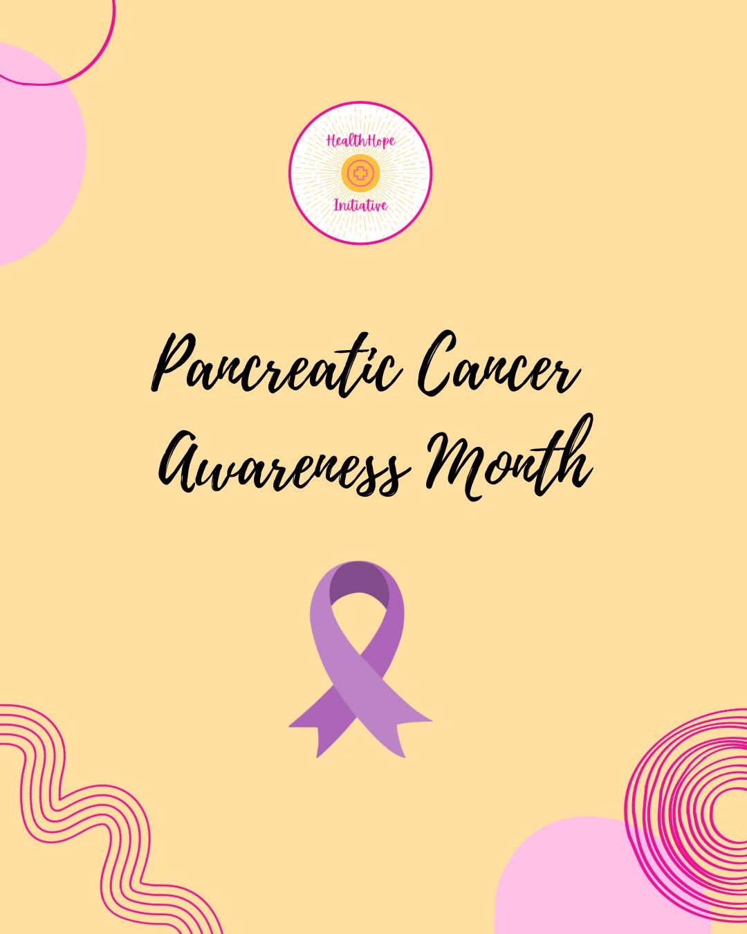 November is Pancreatic Cancer Awareness Month! Early detection and knowing the signs could save lives. 💜 #pancreaticcancerawarenessmonth