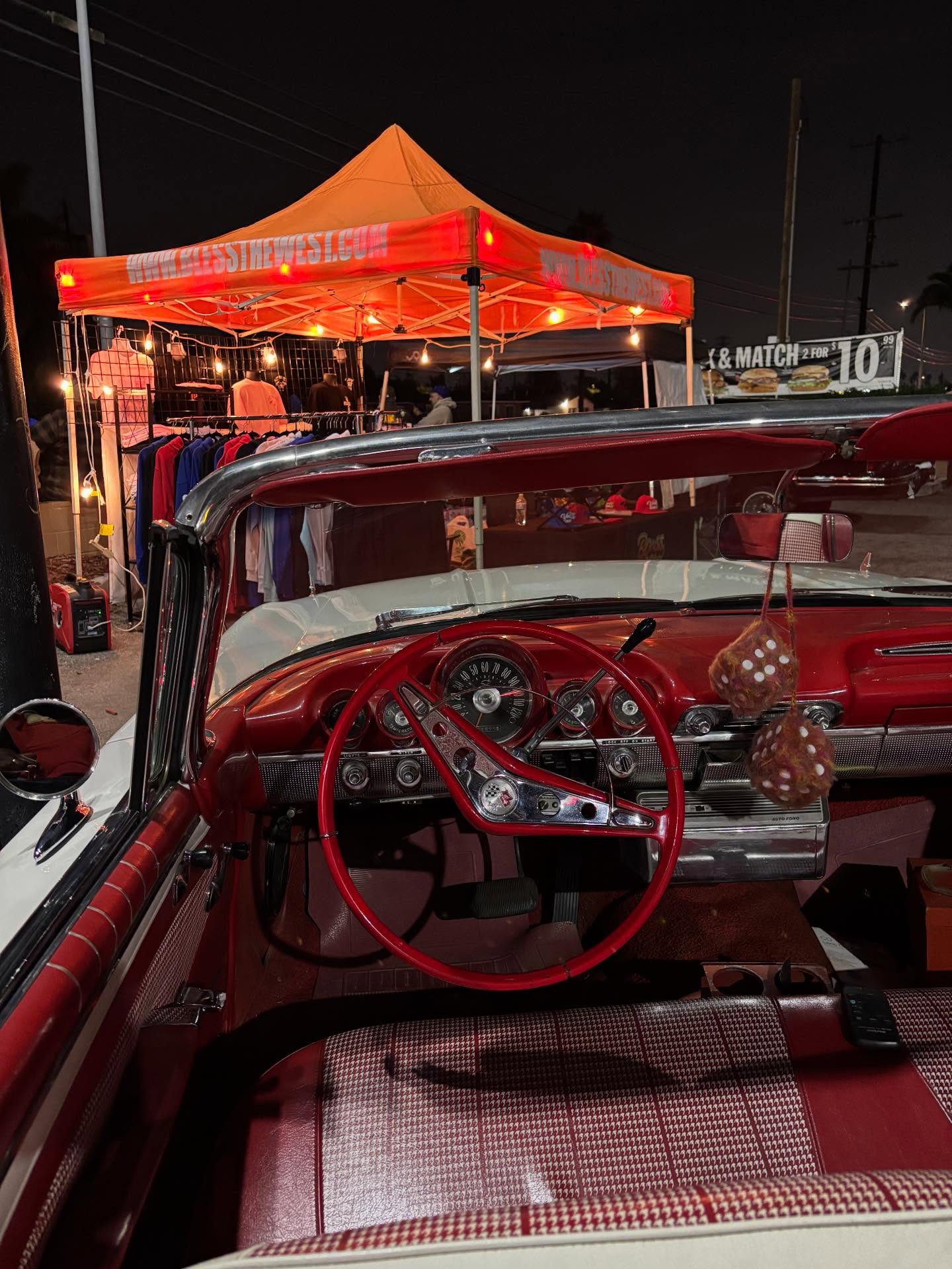 On the boulevard pop up shop!
60 drop top Impala pull up to the booth was Epic!
Keeping it West Coast
Laurel Cyn cruise and toy drive brought you by @hood_revival @geez_85supreme