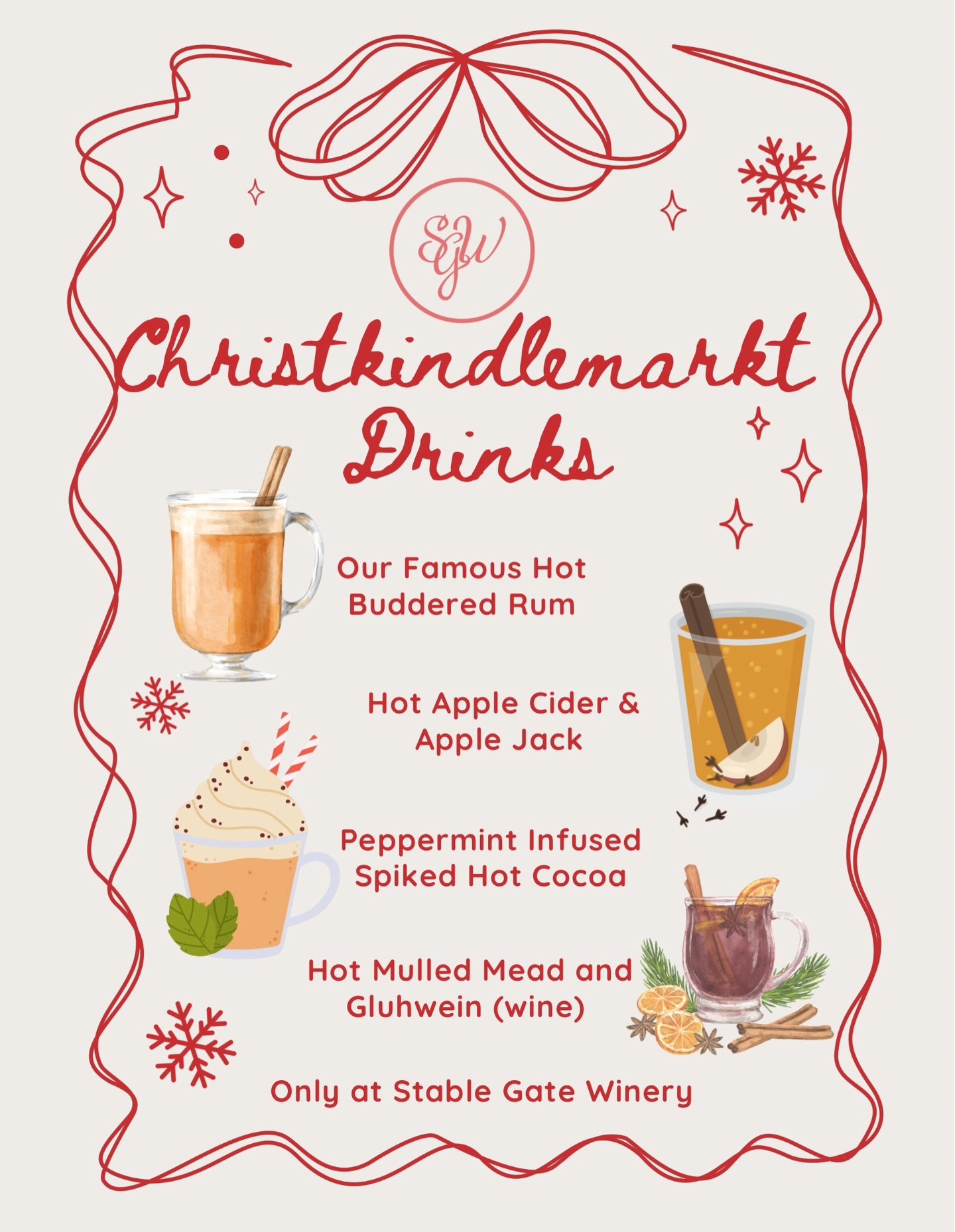 Ho Ho Ho and a Hot Buddered Rum! !! 🏴☠️
What is your favorite drink to sip on at Christkindlemarkt ?! 🎄
FIRST TWO WEEKENDS IN DECEMBER ! 11-3p