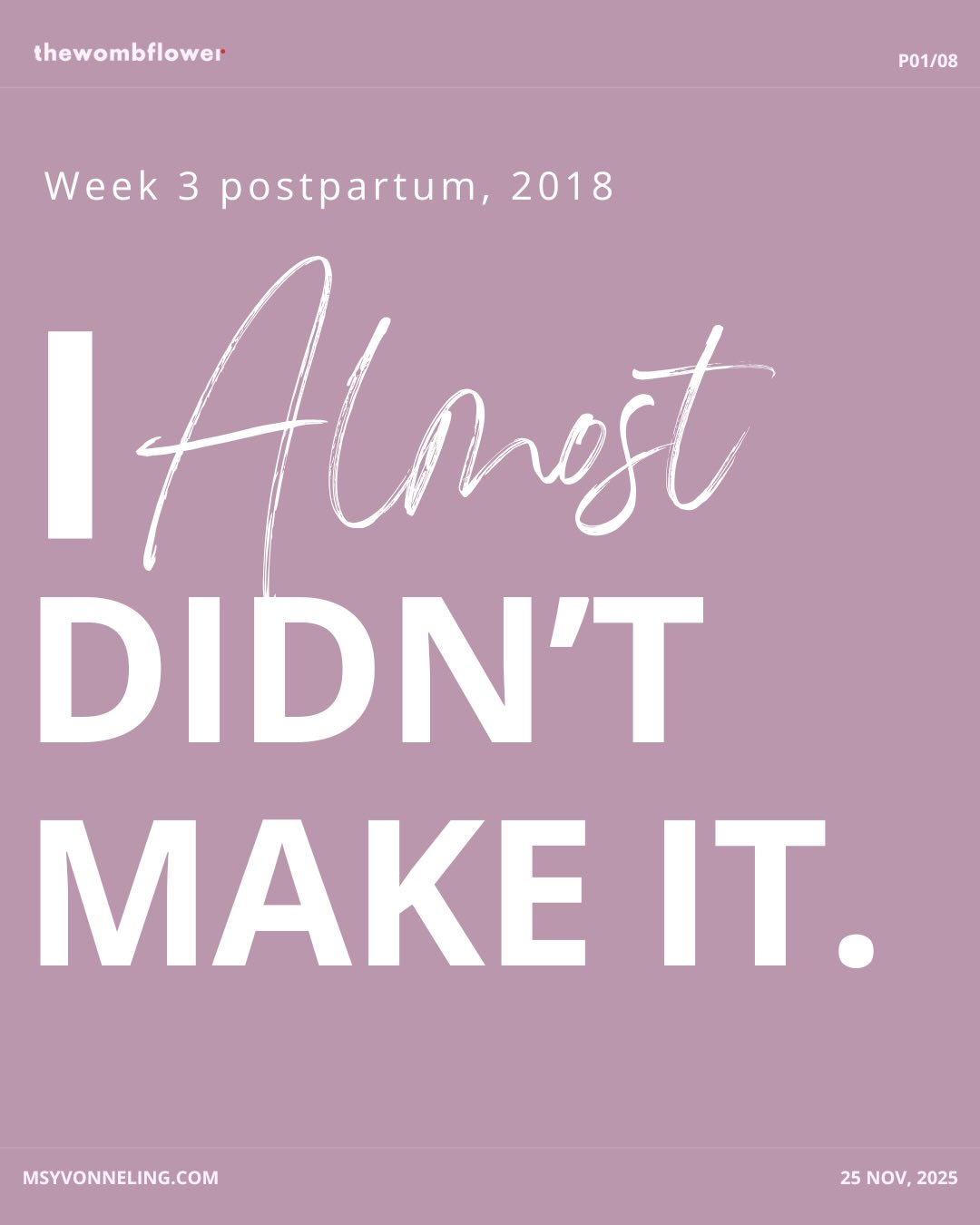 I don’t share this often. But I think it’s time…
🗓️Week 3 postpartum, 2018.
Kitchen floor. 3 AM.”I can’t do this anymore.”Not passing frustration. Real desperation. I didn’t want to hurt anyone. I just wanted to not exist in that moment. I told no one. Not my husband. Not my doctor. Not my mum. How could I admit I was drowning when I had a healthy baby?
That silence almost destroyed me. It took 3 months to recognize: Postpartum depression. 😔
Six years later, pregnant with my second baby: Terrified of going back to that place. So I did something different. I didn’t wait until I was drowning. I prepared:
📖Tracked emotions from day 1
🎨Drew when words weren’t enough
🗣️Asked for specific help early
🌿Went outside daily (even 10 min)
Week 3 was still hard.
But this time? I had tools. I didn’t spiral.
If you’re in that dark place right now: You’re not broken. This isn’t failure. It’s medical, not moral. 🌸
Please tell someone. Please ask for help. You deserve support, not silence. 🩷
Link in bio for tools that saved me.
#PostpartumDepression #MaternalMentalHealth #PostpartumSupport #BreakTheSilence #YouAreNotAlone #thewombflower #SingaporeMums #RealMotherhood #PostpartumRecovery #Week3Postpartum #MentalHealthMatters #thewombflowerjourney #NotAlone