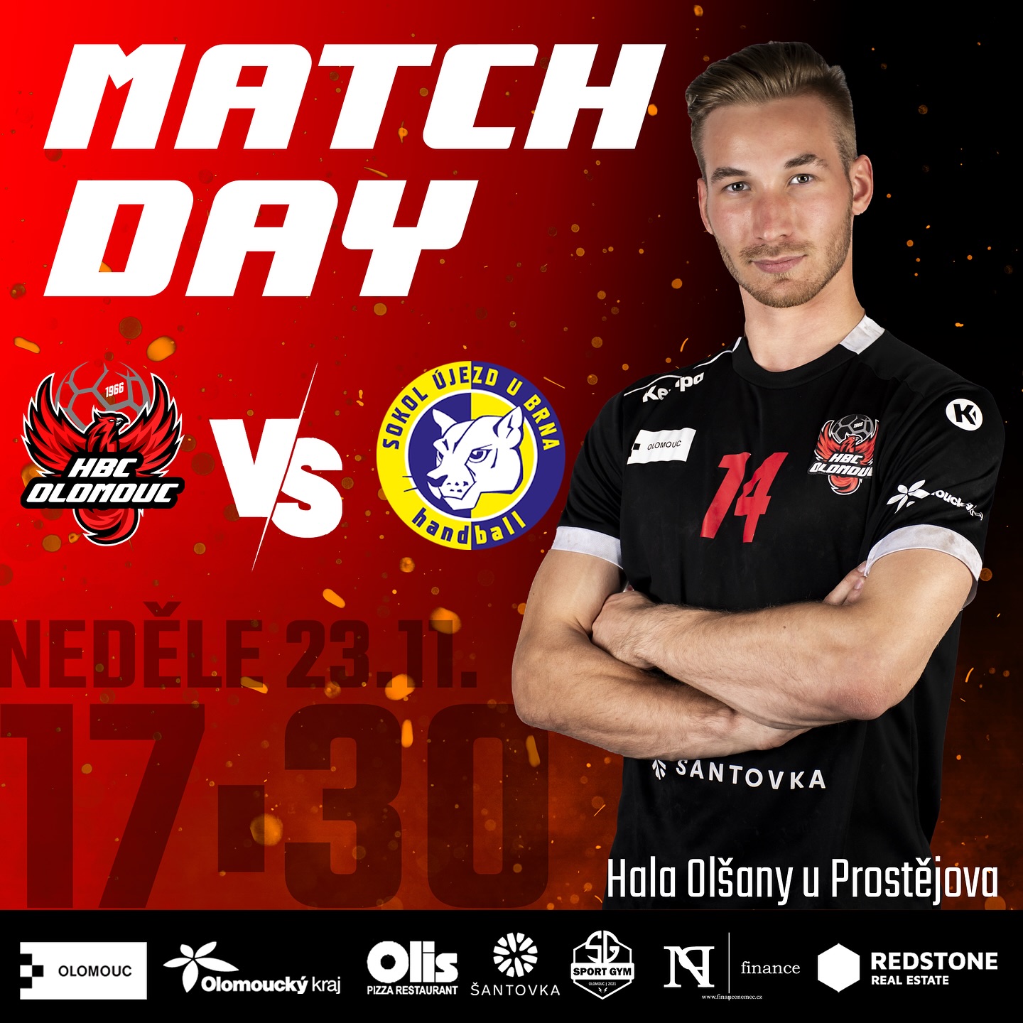🔥 DOMÁCÍ BITVA S LÍDREM TABULKY! 🔥
V neděli nás čeká jeden z největších zápasů sezóny – HBC Olomouc vs. Újezd u Brna! 💥
Lídr tabulky přijíždí a my potřebujeme jediné: VÁS NA TRIBUNÁCH! 🦅❤️🖤
Pozor, tentokrát hrajeme v hale v Olšanech u Prostějova – a chceme, aby to tam hořelo jako doma! 🔥🔥🔥
Pojďte nám dodat sílu, energii a podporu. Společně tohle utkání zlomíme!
Fénix bojuje do poslední vteřiny – bojuj s námi!
🗓️ Neděle 23. 11.
🕢 17:30
📍 Hala Olšany u Prostějova
#HBCOlomouc #PhoenixPower #MatchDay #BitvaOLigu #TeamSpirit #FenixNeverDies #SpolečněSilnější #HázenáOlomouc #OlomoucFamily #2LigaMuži