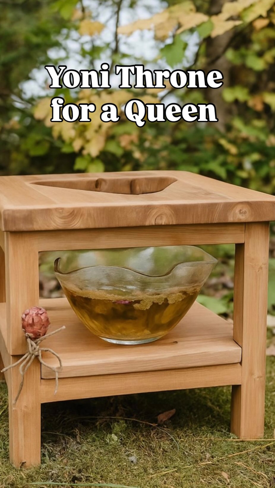 Blooming Queen.
November 2024, around this time, I went through a period of quiet sadness - a heavy energy.
I often cleanse my space and myself with smudging, but I realized that all my rituals were “from the outside.” That day, I felt a calling to cleanse from within.
I had heard of Yoni steams but had never tried one myself. That morning, the idea came to me: to honor myself from the inside. As an avid forager and lover of flowers and herbs, I decided to create a Yoni steam using the very herbs I usually use for my smudges - but this time, as a tea for my body.
I filled a sitz bath in my bathroom with the herbs I had foraged.
Sitting in stillness over the Yoni steam for about 15 minutes, a gentle, blooming energy washed over me. I felt cleansed, nurtured, and alive in a way I hadn’t experienced before. My skin felt radiant, my thoughts were light and optimistic, and I was filled with renewed energy.
From that moment, I became passionate about sharing this experience with women everywhere. I dove deep - studying each herb and flower, learning how they support the feminine body, and even completing a certificate course in Yoni steaming to deepen my understanding.
But I didn’t stop there. I realized that most sitz baths are made out of plastic and can shed microplastics. I wanted something natural, safe, and beautiful - a throne worthy of the sacred ritual it held and one that was also healthy for our bodies.
That’s how the Yoni Throne was born. After a year of designing, testing, and refining, I created a throne that blends the healing benefits of cedar wood and versatility for both indoor and outdoor use. Ergonomic comfort for peaceful sitting and safety features, including a lower level for secure placement of your herb bowl and timeless style to complement your home decor with elegance.
The Yoni Throne is more than a seat - it’s a sanctuary. A gentle, nurturing ritual for women of all ages, created with intention and care. Crafted for women who pour into everyone else… now something that pours back into you.
DM to reserve yours.
Claim self-care or gift it to someone you cherish.
BLOOM WITHIN. 🌿
#yonisteam #womenhealingwomen #femininewellness