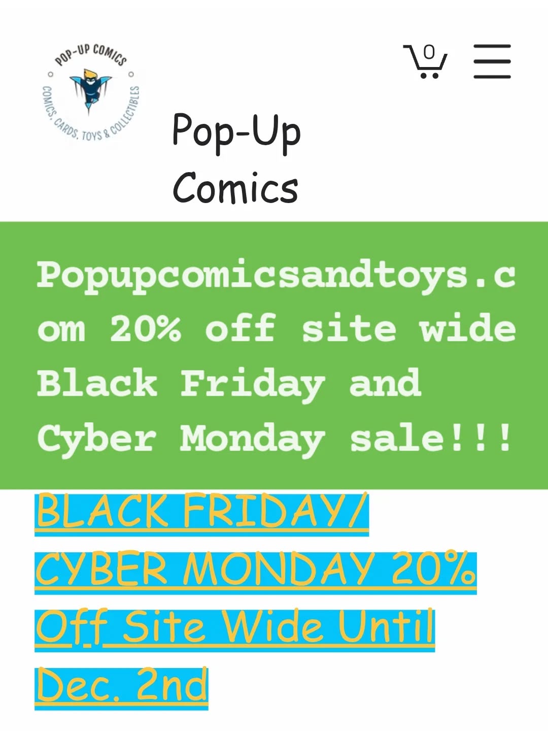 Black Friday and Cyber Monday sale until December 2nd. 20%off lets get the holiday shopping started! #blackfridaysale #cybermondaydeal #salesalesale