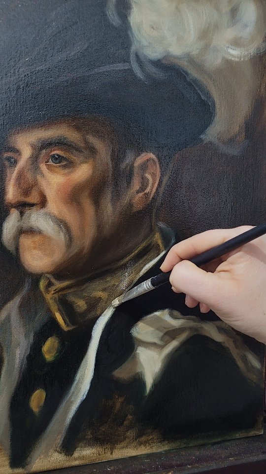 Work in progress
#fineartportrait #oilpainting #portraitpainting
Fineart portrait in oil