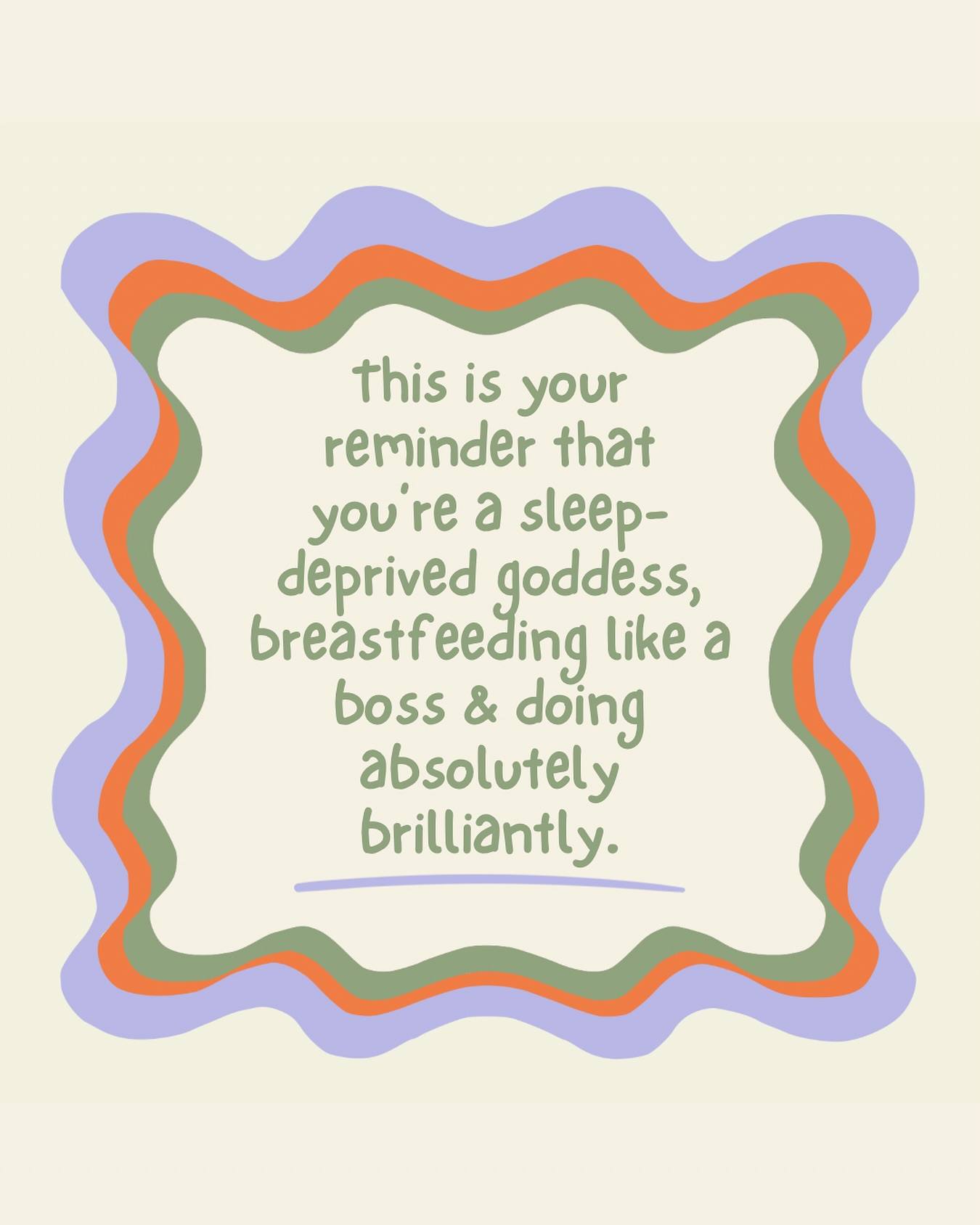 A little reminder for all you postpartum queens out there 💕