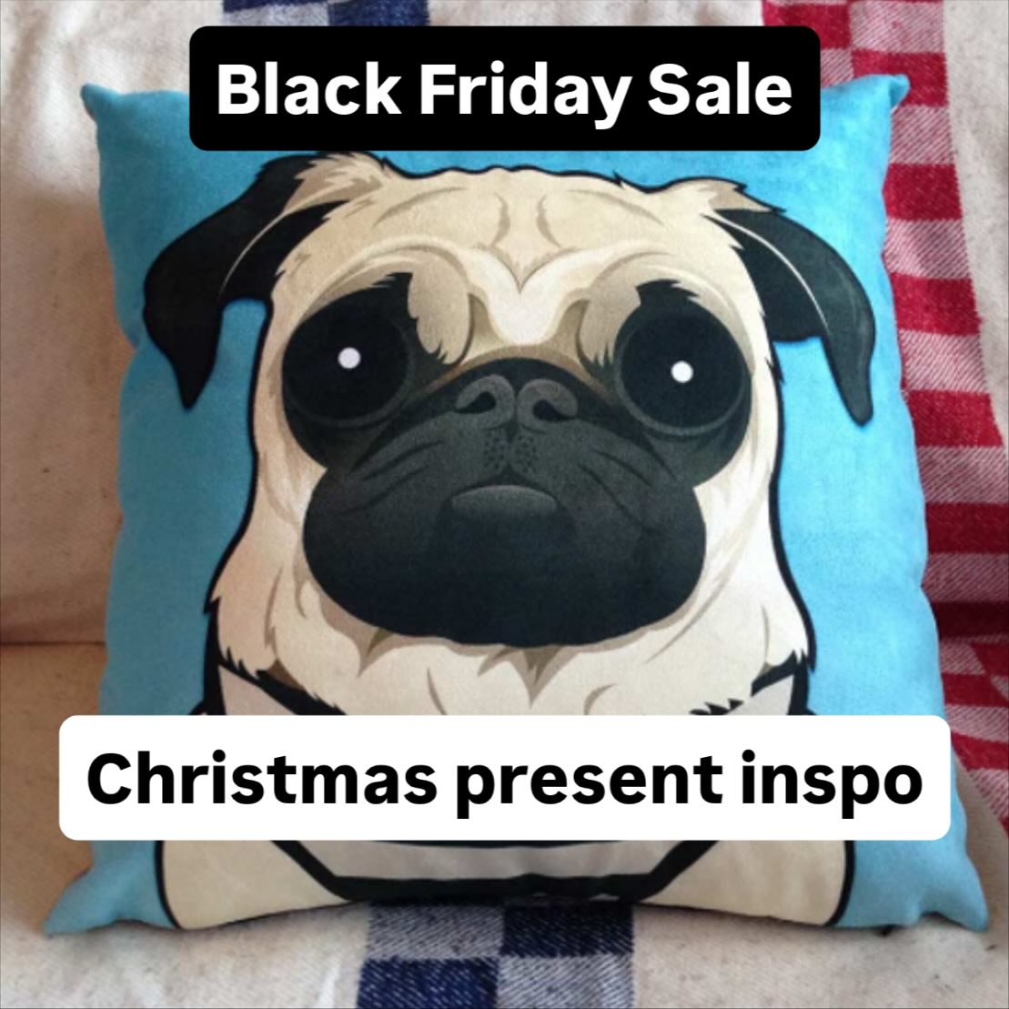Looking for stocking filler ideas? Look no further than this Pug Cushion, now on Sale at just £20+ shipping. Visit the website to order, but be quick this is the last one left!
https://www.sketchyourpet.com/product/pug-cushion #christmasgiftideas #pugcushion #pugsofinstagram #pug #syp #sketchyourpet #blackfriday