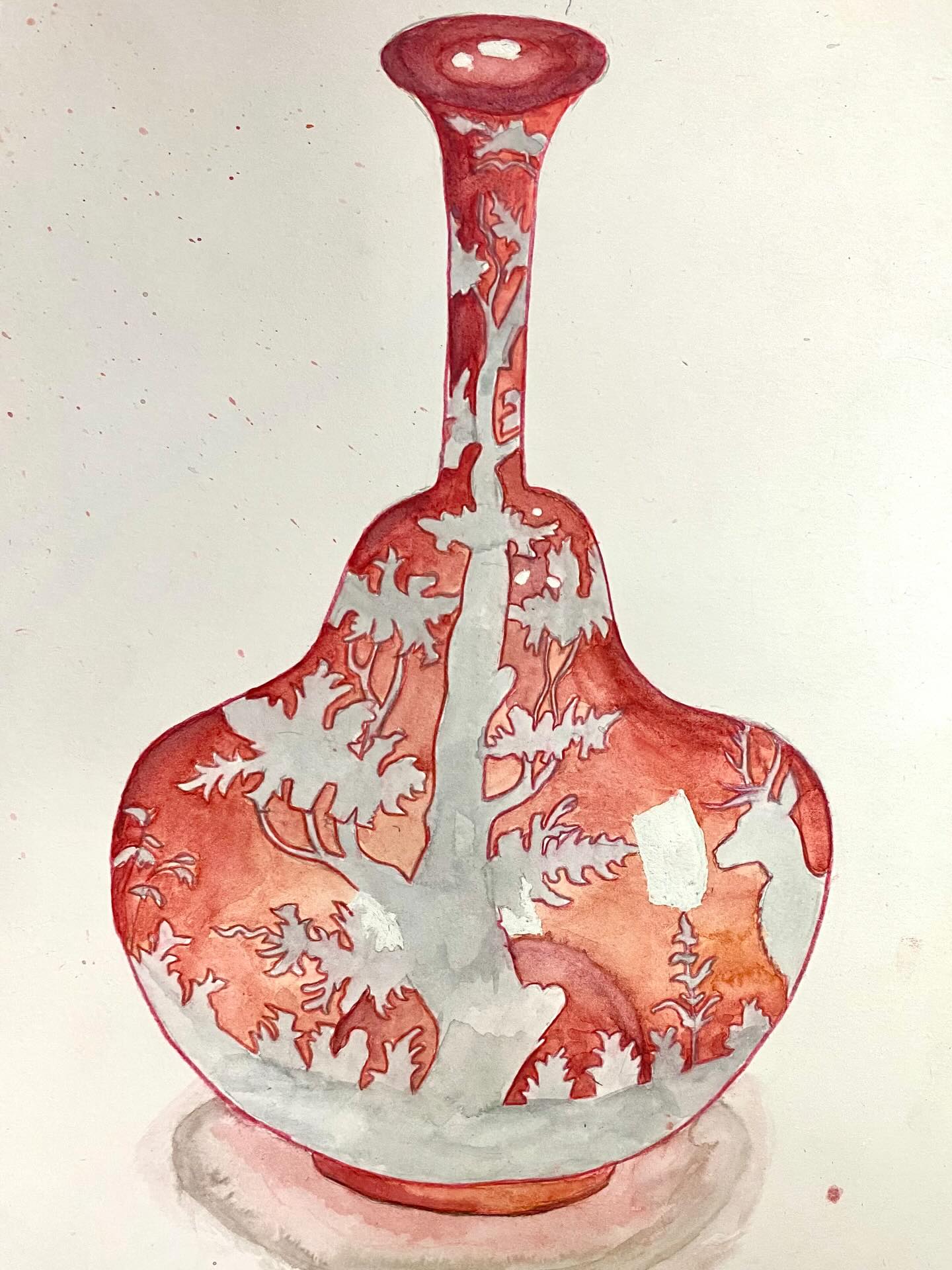 Clémence #dessindobservation #aquarelle #watercolor #coursdartsplastiques #ateliercarolinek