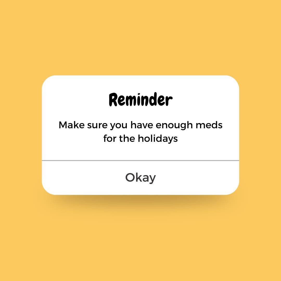 A gentle reminder to order your medications early this holiday season if you need to.
Routines often change over the holidays, which can make it harder to remember or access the medication you rely on. Here are some helpful tips from Health Navigator NZ to support you through the break:
🌼 Order Prescriptions Early
Many medical centres and pharmacies have reduced hours or staff taking leave over the holiday period. This can make appointments harder to get. Ordering early helps avoid last-minute stress or running out of important medication.
⏰ Use Reminders
When your routine changes, it can be easy to forget doses. Setting phone alarms can help you remember to take your medication at the right times, no matter what you’re doing.
☀️ Take Care in the Sun
Some medications can increase your sensitivity to sunlight. With the UV index extra high this year, check whether your meds may affect you and take extra precautions such as sunscreen, shade, and protective clothing.
Taking a few steps now can help you enjoy a safer, calmer holiday season. 💛
#EWA #Endometriosis #EndoWarriors #EndoWarriorsAotearoa #Aotearoa #NewZealand #InvisibleIllness #ChronicPain #EndometriosisFighter #endometriosiswarrior