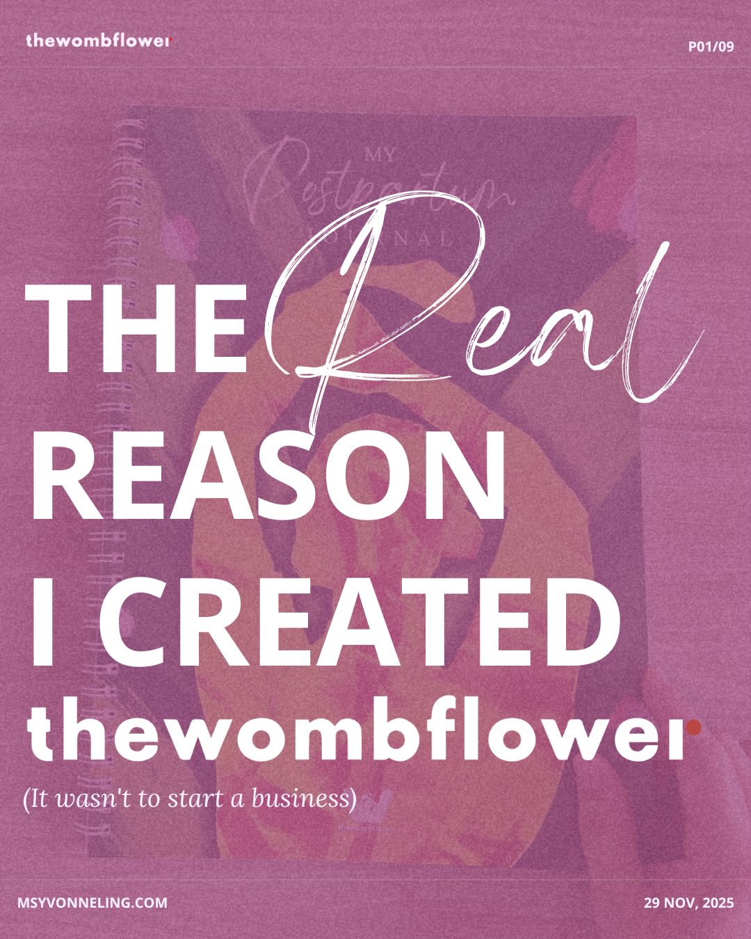 I didn’t create thewombflower to start a business.
I created it because I was terrified…
2018: Postpartum depression almost destroyed me. I didn’t recognize it for months. I suffered silently.🫥
2023: Pregnant with my second baby. Terrified of going back to that place. So I did something different. 🥰
For my MA thesis, I researched maternal mental health obsessively. I studied postpartum depression. Forest bathing. Art therapy. Daily rituals. 🧘🏼♀️
I designed a support kit. Not for a grade. For my survival.
Every element had one purpose: Help me not fall apart again.
📖Journal that doesn’t require energy.
🎨Art materials that don’t require talent.
👃Aroma spray for nervous system reset.
🍵 Tea ritual that says “I matter too.”
🌟 Affirmations for when I forgot my worth.
I tested it on myself. From day one postpartum.
It worked.
Week 3 was still hard. But I didn’t spiral. I had tools. 😇
Friends started asking: “What did you do differently this time?”
So I shared my framework. Then they asked if I could make kits for them.
One became five. Five became ten.
Now it’s a business. But it started as one desperate mother’s lifeline. 🌸
The mission hasn’t changed:
No mother should suffer in silence.
No mother should almost-not-make-it.
No mother should feel as alone as I did.
That’s why thewombflower exists.
Not to make money (though I hope it sustains itself).
Not to build an empire. To give mothers tools when they have none.
If you’re preparing for postpartum or in it now: You don’t have to wait until you’re drowning.
Early support changes everything. 🩷
Link in bio.
#thewombflower #FounderStory #WhyIDoThis #PostpartumSurvivor #MaternalMentalHealth #MissionDriven #SingaporeMums #PostpartumSupport #FromSurvivalToMission #thewombflowerjourney #SmallBusinessSG #PurposeOverProfit #StartupStory #RealMotherhood