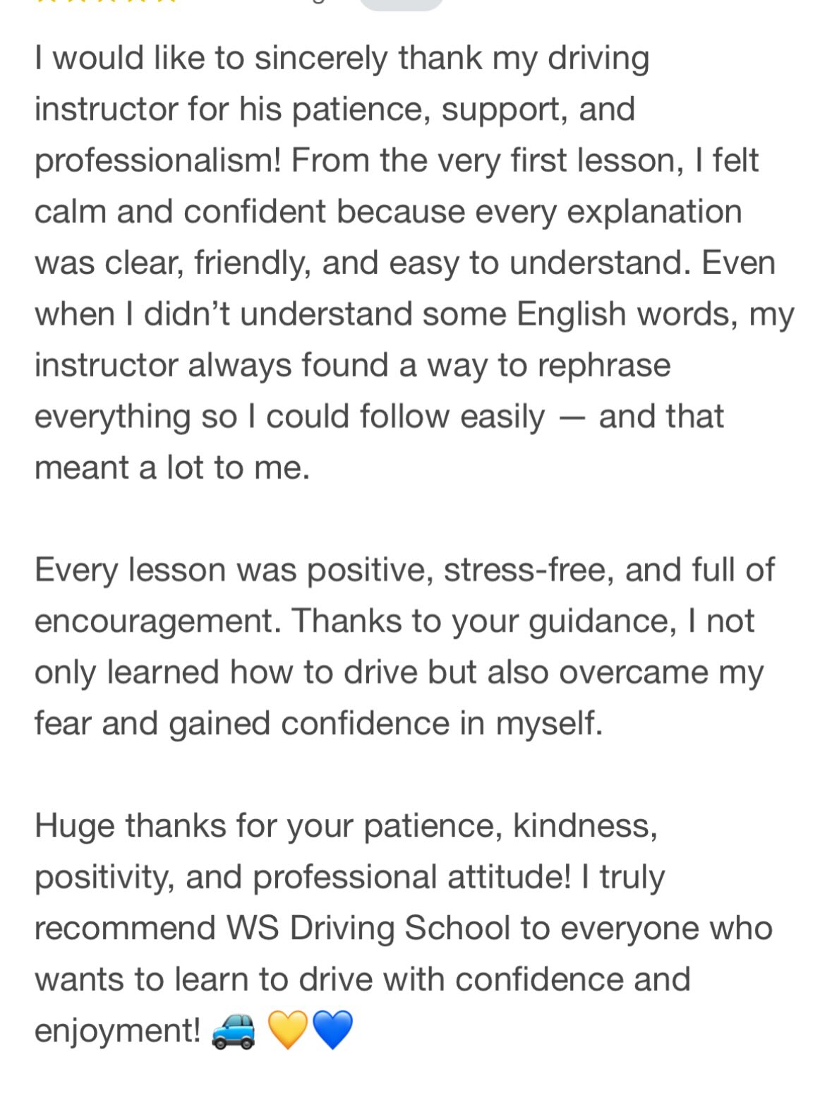 Feeling greatful for these recent reviews from my pupils/students. Makes me realise why I love my chosen profession as a driving instructor helping people gain some life changing skills 🙏 #elydrivingschool #wsdrivingschool #elydrivinglessons #automaticdrivinglessons