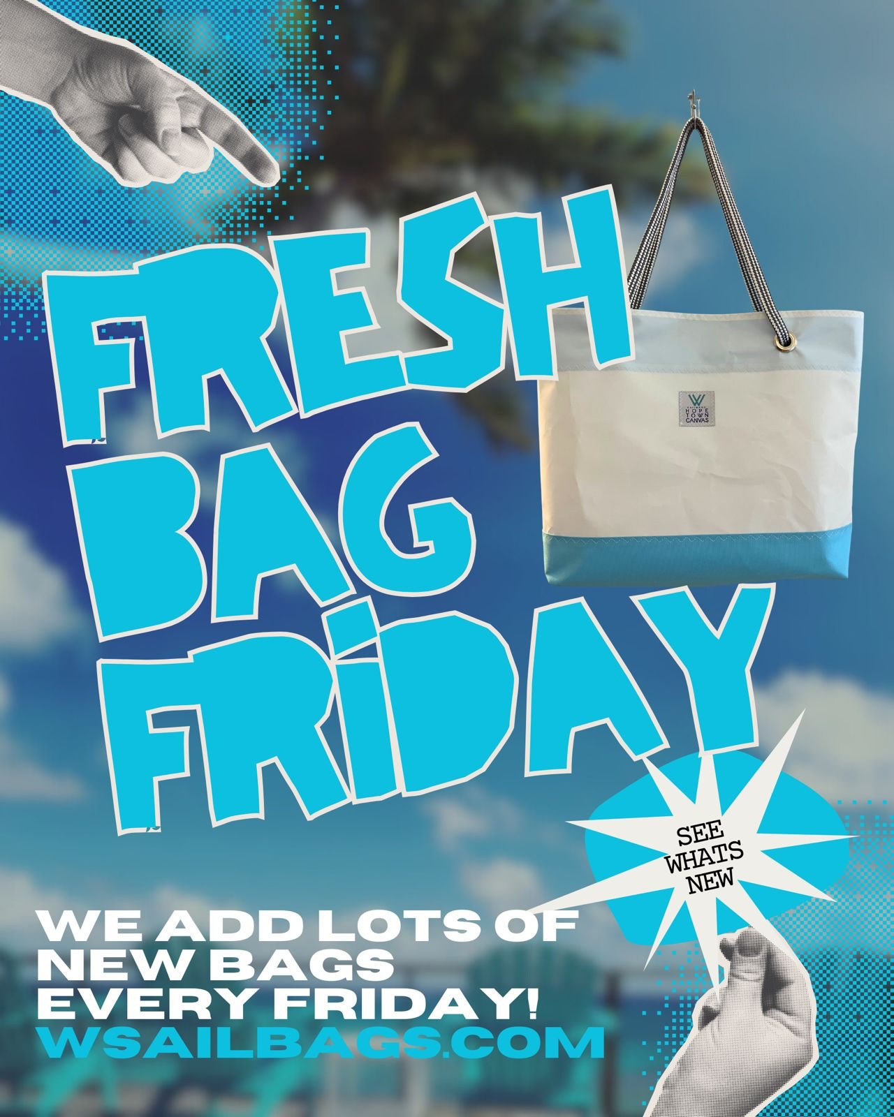 It’s Fresh Bag Friday 👛💙
So… of course we’ve got a bunch of new bags just for you. Click the link in bio or shop online at wsailbags.com!