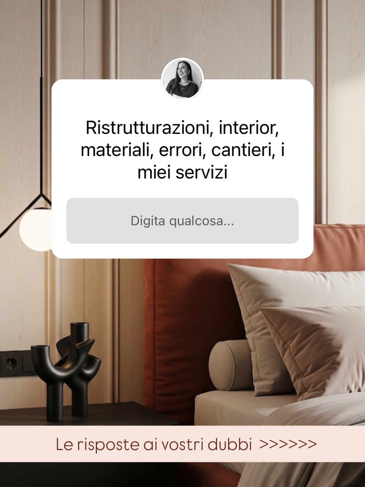 Dubbi sulla ristrutturazione? Ho risposto alle vostre paure più grandi.
👉 scorri il carosello!
Nel box domande di sabato avete toccato dei veri nervi scoperti: dalla corretta illuminazione all’eterna indecisione sullo stile, fino ai dilemmi tecnici su umidità e riscaldamento.
📌 Salva questo post per quando dovrai prendere queste decisioni (ti servirà!).
💬 Qual è il dubbio che ti blocca di più tra questi? Scrivimelo nei commenti o in DM!
.
.
.
#IngegnereArchitetto #DirezioneLavori #ProgettazioneDinterni #RistrutturazioneChiaviInMano #ConsulenzaArchitetto #IlluminazioneCasa #RiscaldamentoAPavimento #UmiditàInCasa #BudgetRistrutturazione #ArredamentoSuMisura #PriaStudio #ContrastiArmonici