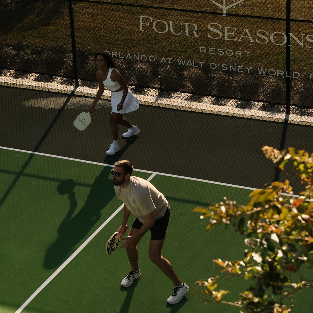 Discover the perfect blend of leisure, luxury and play at Four Seasons Resort Orlando at Walt Disney World Resort. From tennis and pickleball on Har-Tru courts to a friendly match on a multi-use sport court, @fsorlando has everything you need to get in the game during your stay. Unique in Central Florida for its varying elevations, abundant wildlife and protected wetlands, the Tranquilo Golf Course is renowned for its serene landscapes and challenging play.
#FSOrlando #WaltDisneyWorld #TranquiloGolfCourse #Pickleball #Tennis #Golf