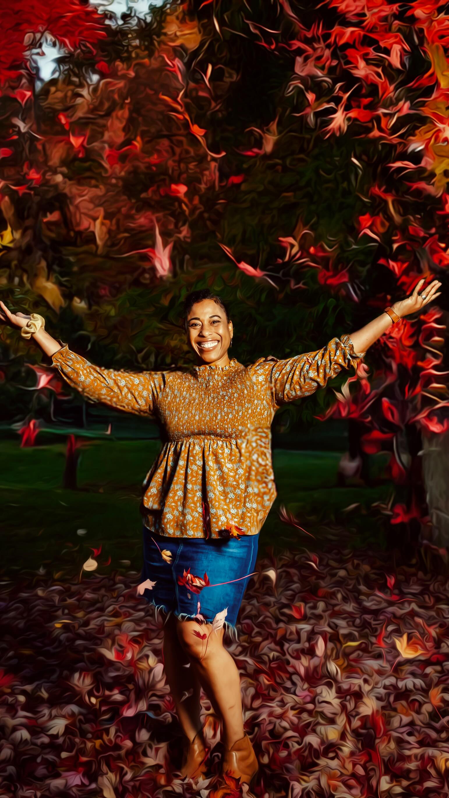 RIP my favorite season of the year in the Midwest…Autumn. When I get to heaven one of the first things I wanna know is if God set me up by using all@These glorious colors just to lure me to the Midwest. That year was the best I’ve ever seen too! It’s never been as gorgeous since that time but this year was a nice second place so I took the time to honor this season with a self portrait session cause baby you’re worth it!!!!