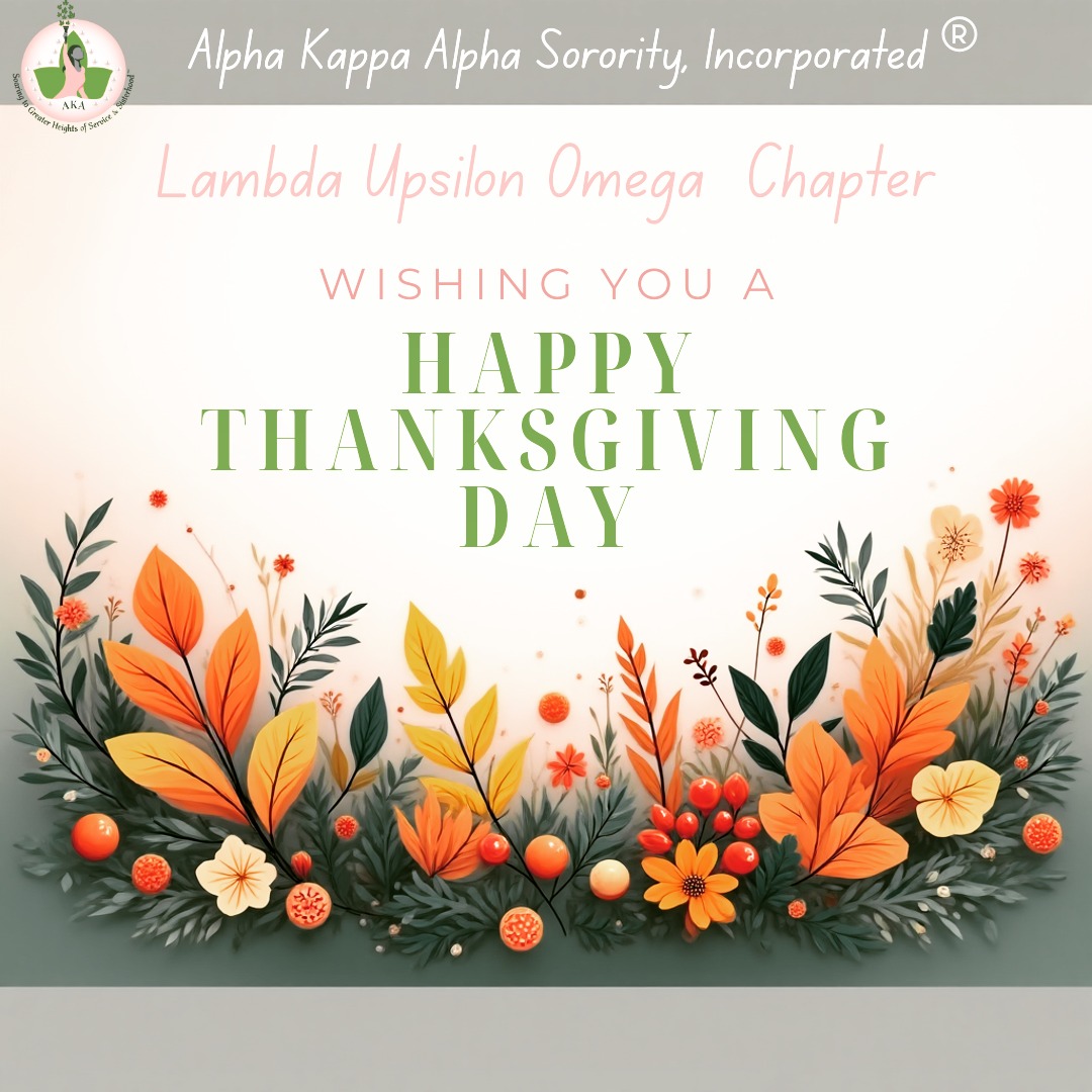 Today, we pause to give thanks for our sisterhood, our community, and the love and connection that bind us. This season reminds us how grateful we should be for life, for one another, and for the privilege of serving Cabarrus County with purpose and compassion.
We wish you and your loved ones peace, warmth, and a beautiful holiday.
Happy Thanksgiving!
